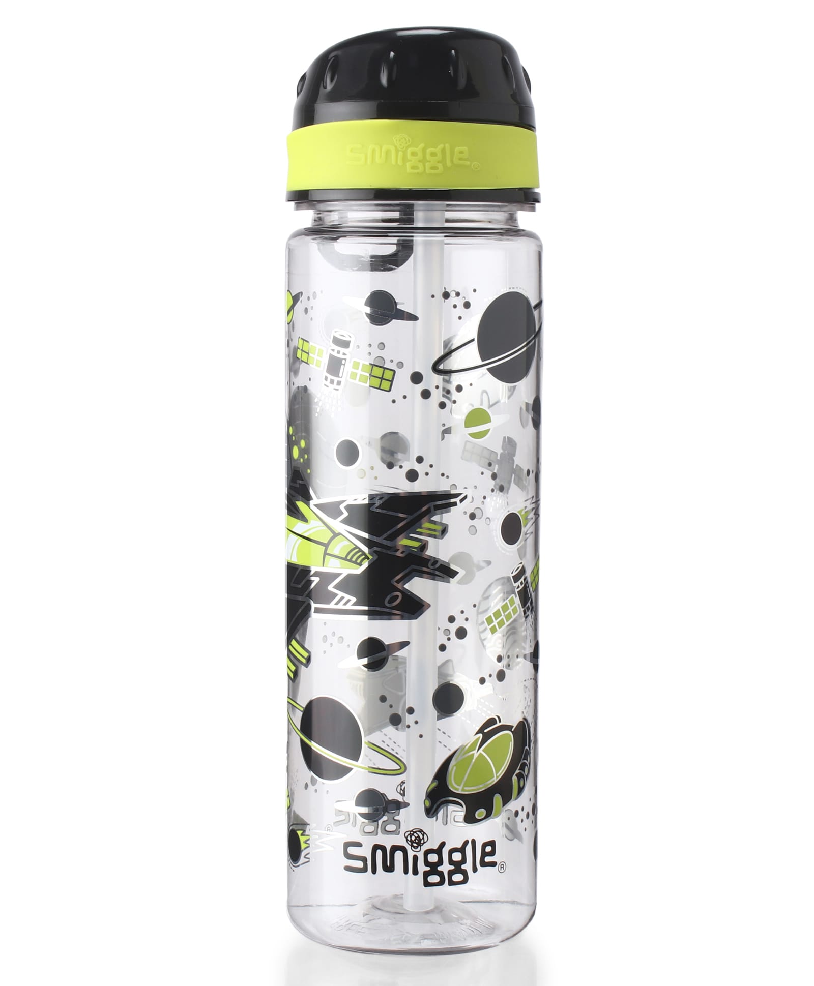Smiggle Drink Up Fly Hi Water Bottle Black - 650 ml-picture-27