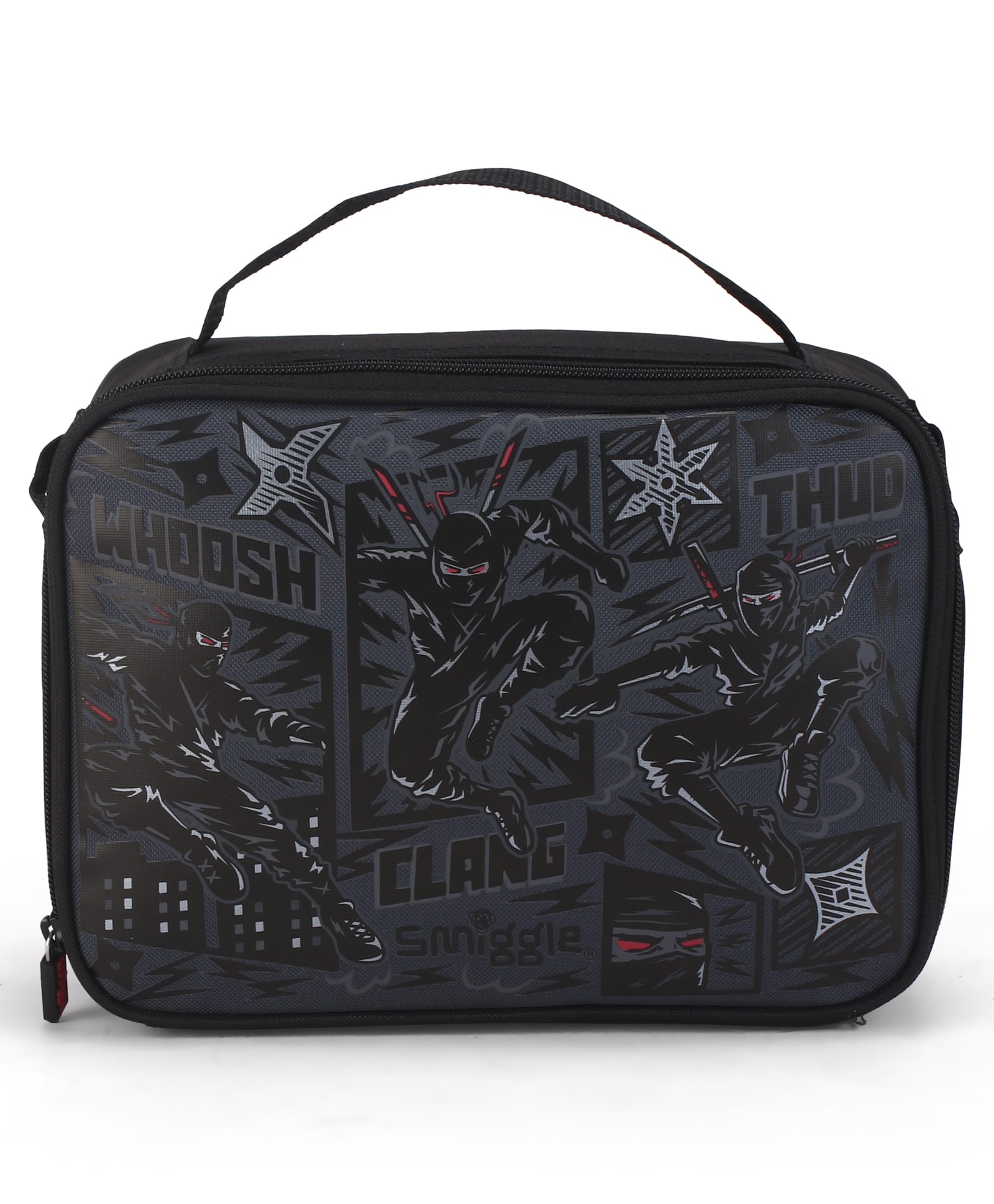 Smiggle Printed Lunch Box Bag - Black-picture-25