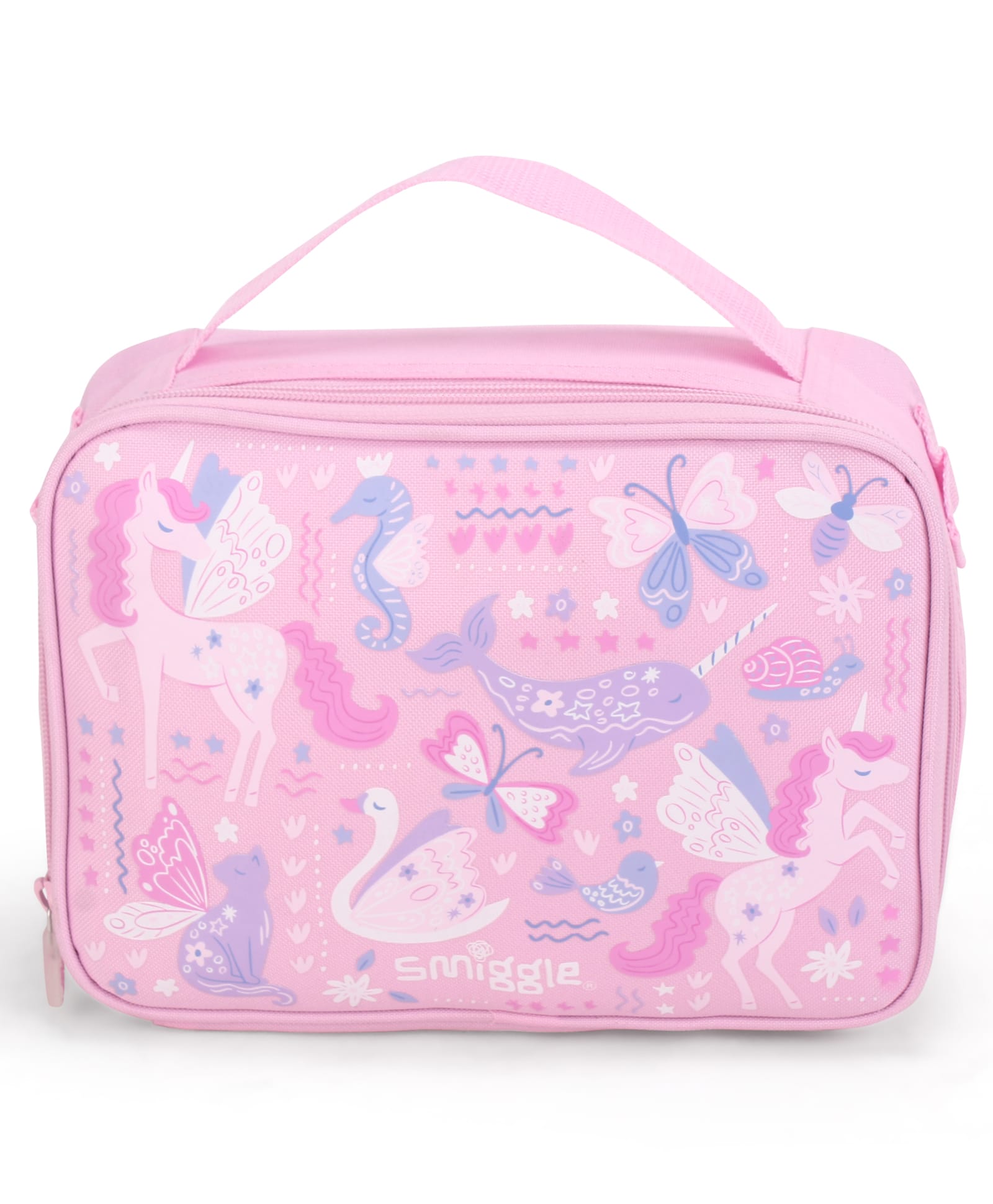 Smiggle Sea Life Printed Lunch Box Bag - Pink-picture-26