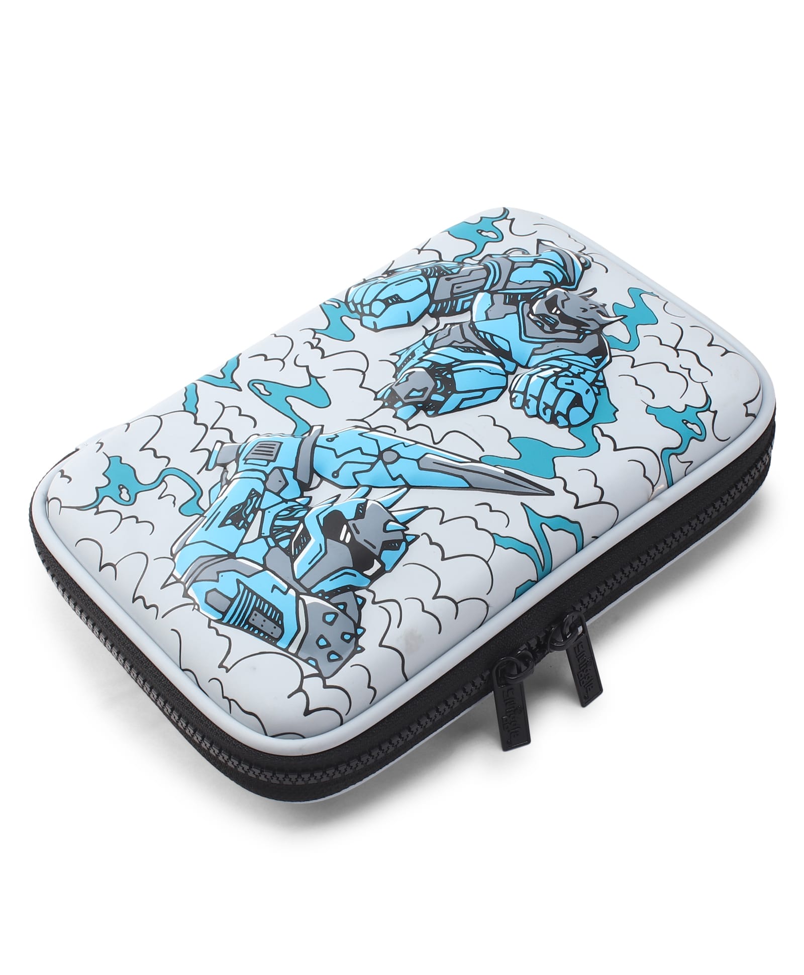 Smiggle HTop Realm Pencil Case - Grey-image-24