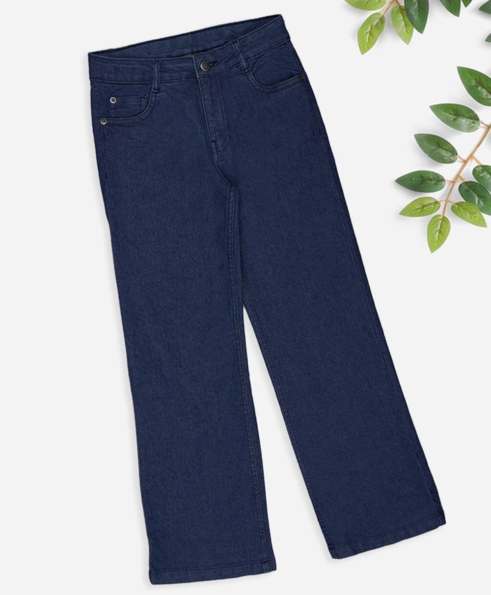 Pantaloons Junior Woven Solid Jeans - Navy Blue-picture-39