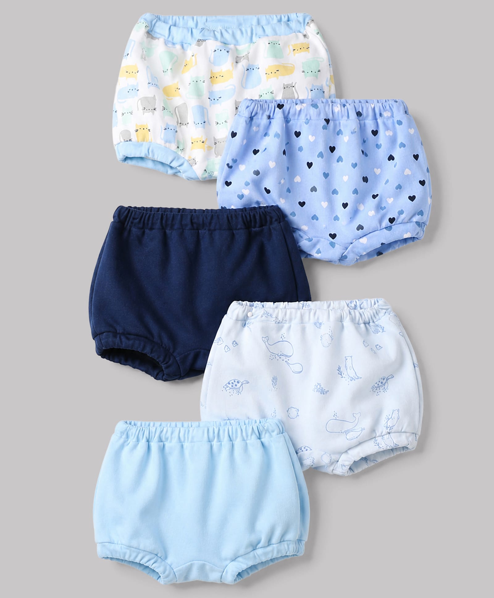 OHMS Single Jersey Knit Printed Bloomers Pack of 5 - Multicolor-image-6