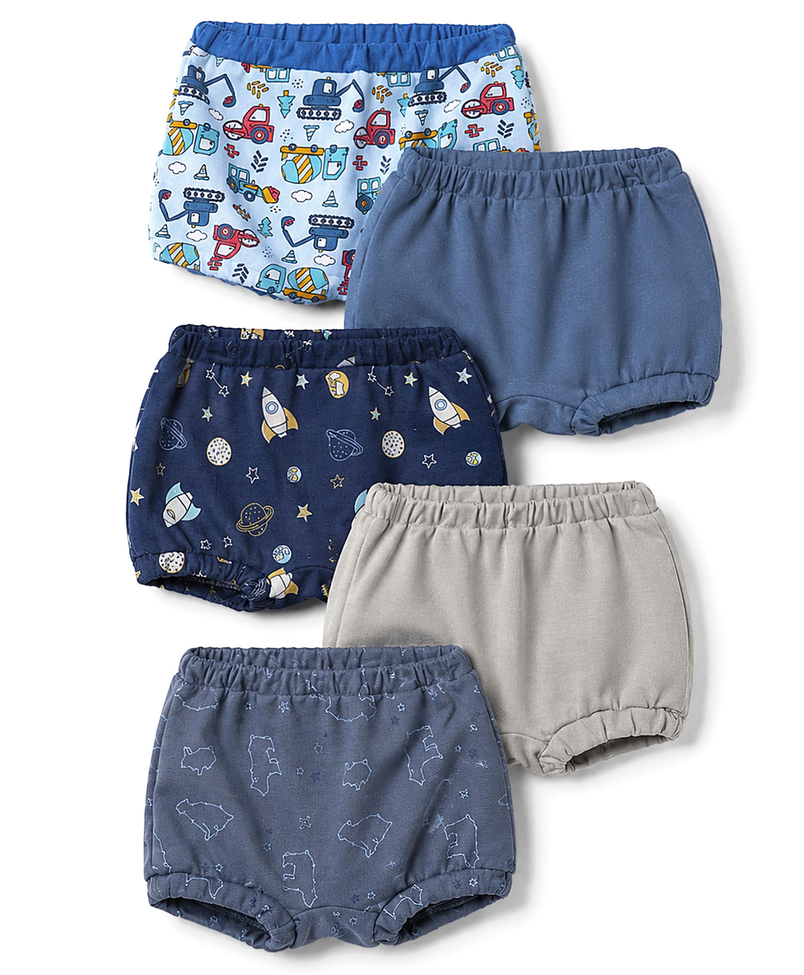 OHMS Single Jersey Knit Printed Bloomers Pack of 5 - Multicolor-image-10