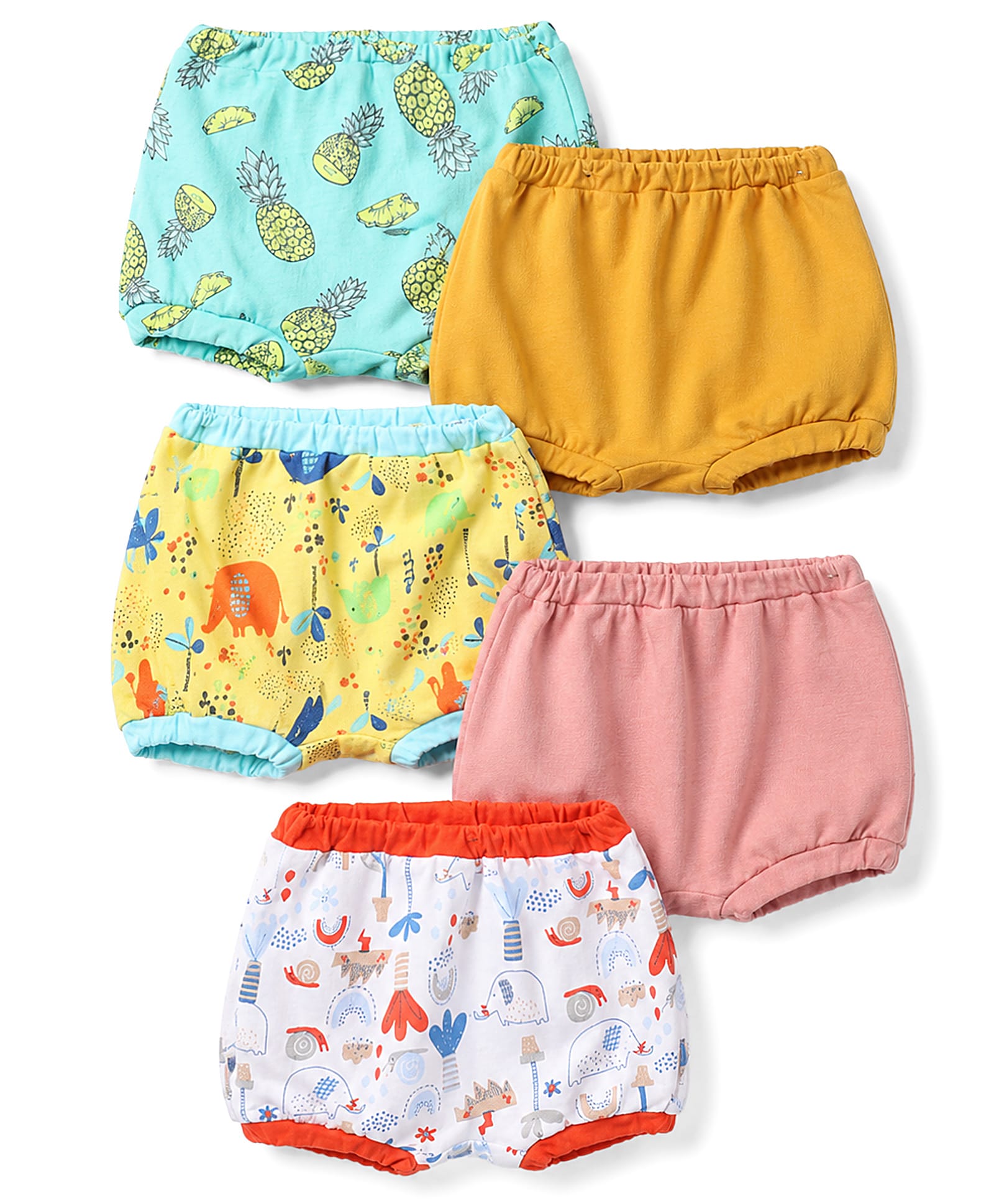 OHMS Single Jersey Knit Printed Bloomers Pack of 5 - Multicolor-image-8