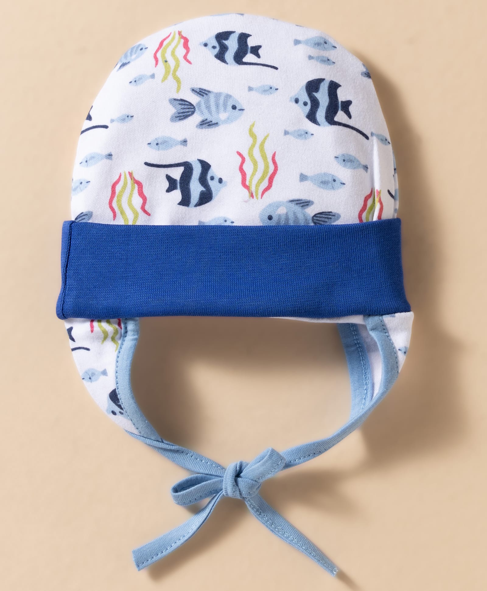 OHMS Single Jersey Knit Sea Life Print Baby Caps Multicolor - Diameter 9 cm-picture-23