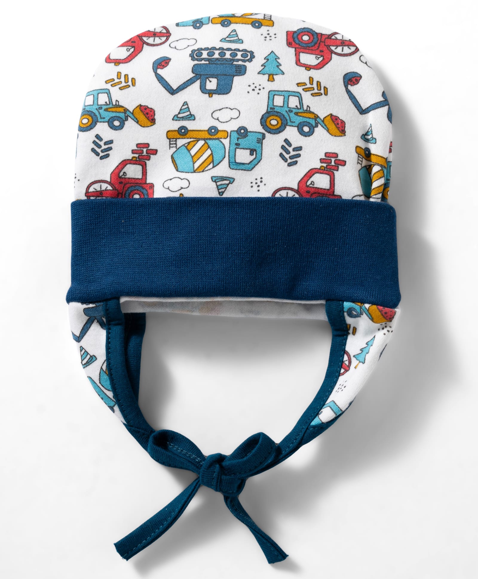 OHMS Single Jersey Knit Vehicle Printed Baby Caps Multicolor - Diameter 9.5 cm-picture-16