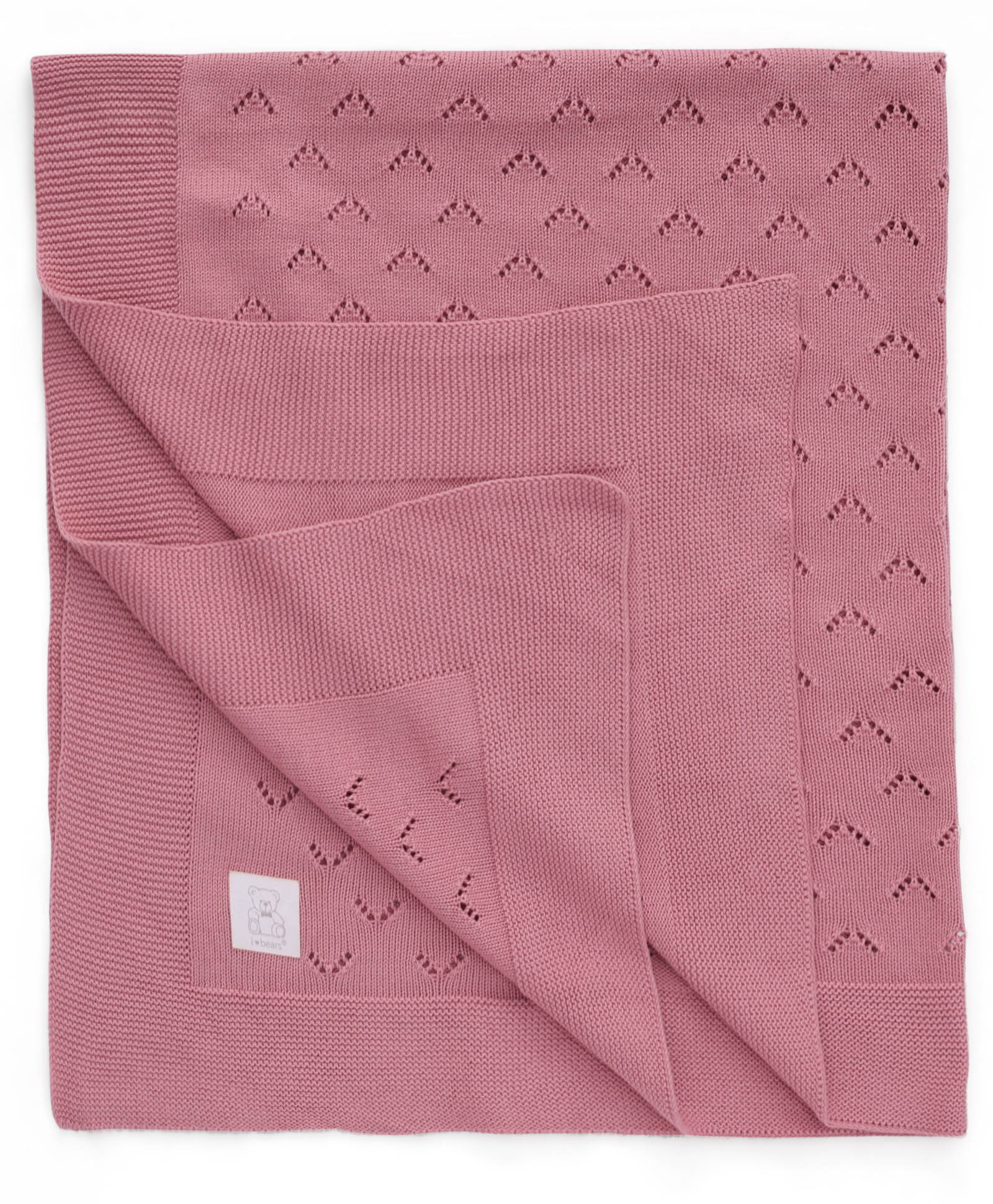 I Bears Knitted Solid Towel L 90 x B 75 cm - Pink-image-22