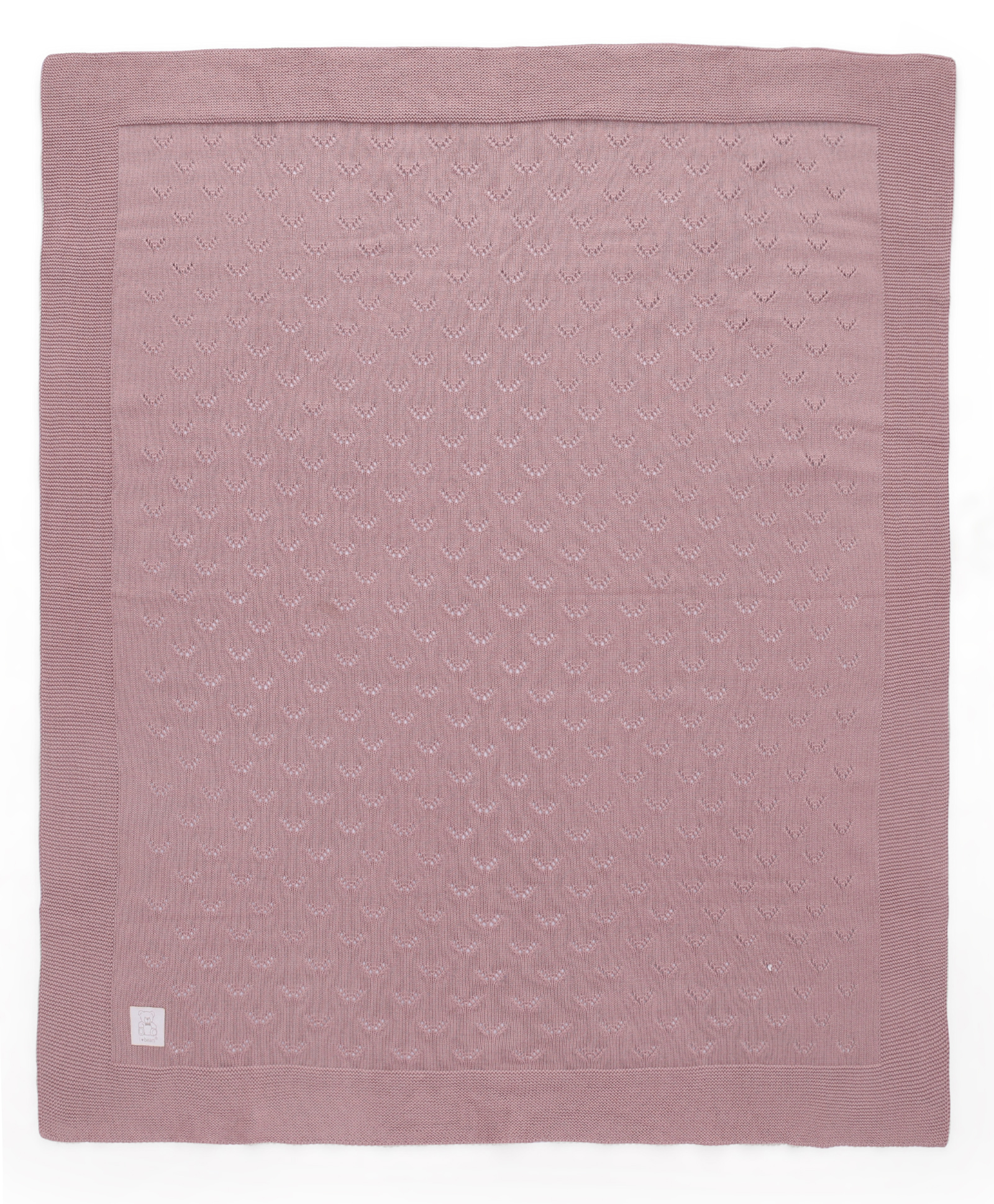 I Bears Knitted Solid Towel L 90 x B 75 cm - Rose Gold-image-6