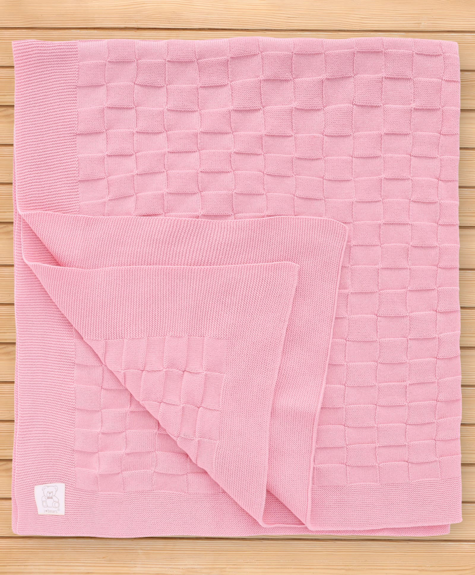 I Bears Knitted Solid Towel L 85 x B 85 cm - Pink-image-23