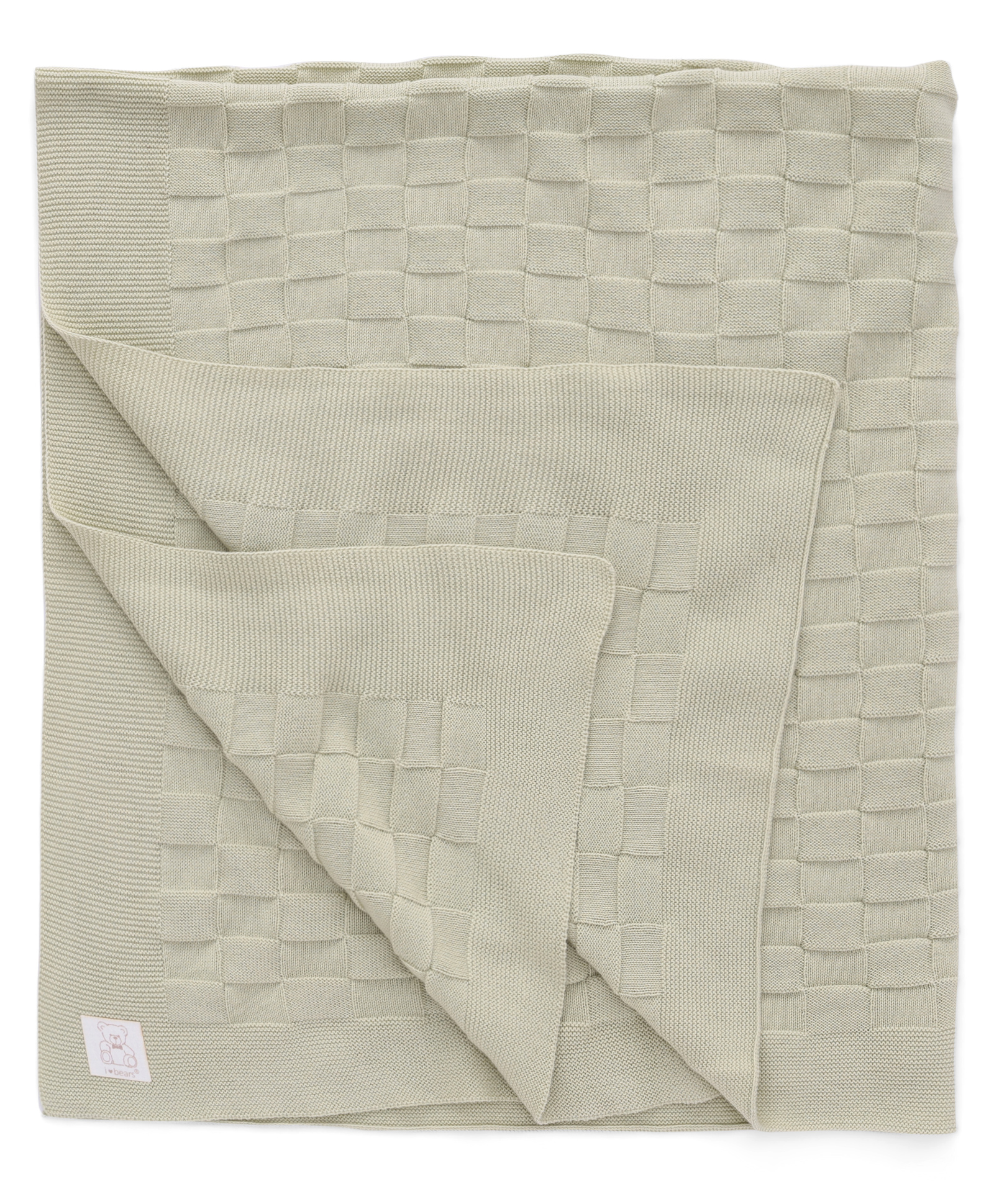 I Bears Knitted Solid Towel L 85 x B 85 cm - Mint Green-image-13