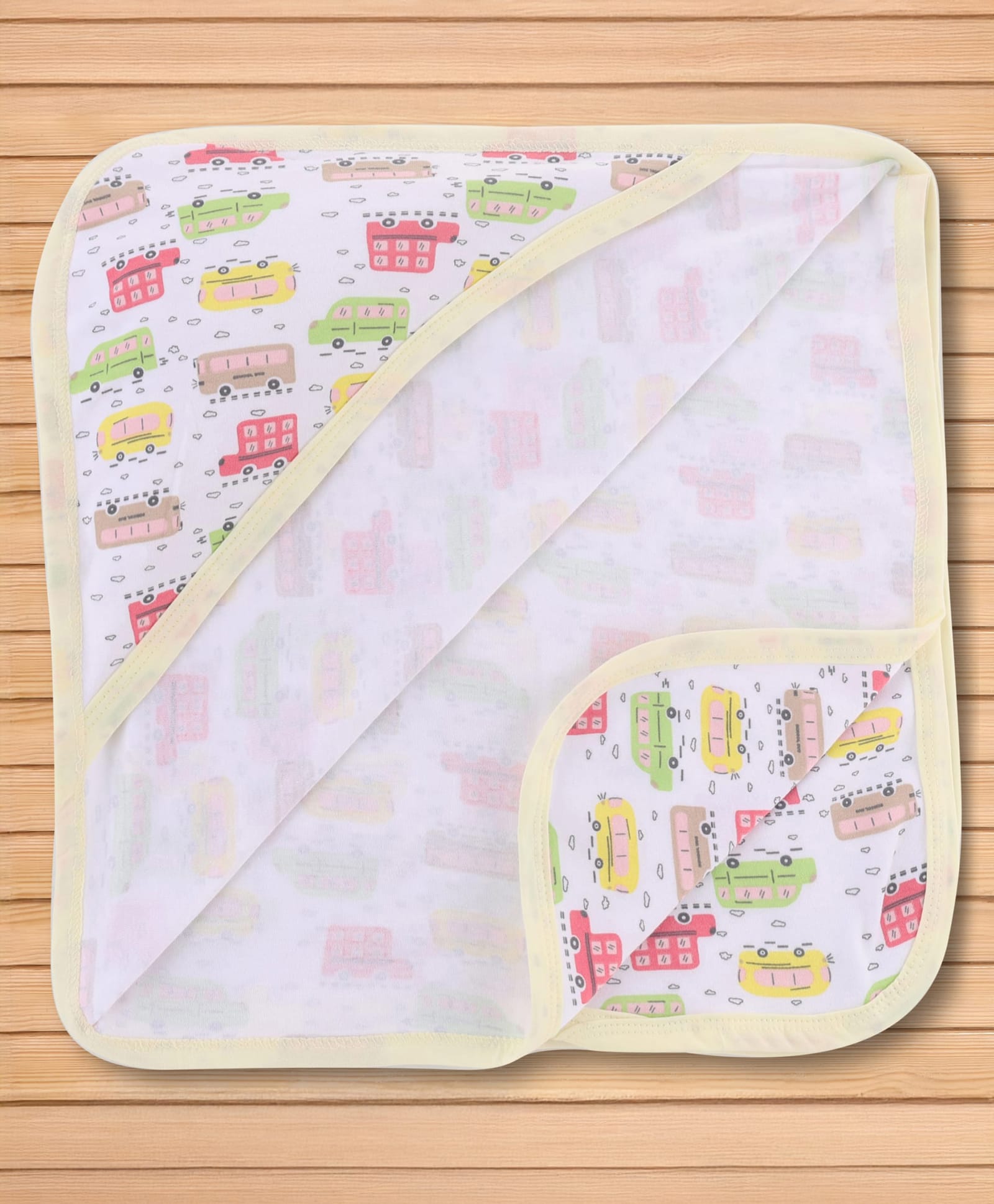 OHMS Interlock Knit Space Theme Printed Hooded Towel L 77.5 x B 68.5 cm - Multicolor-image-17