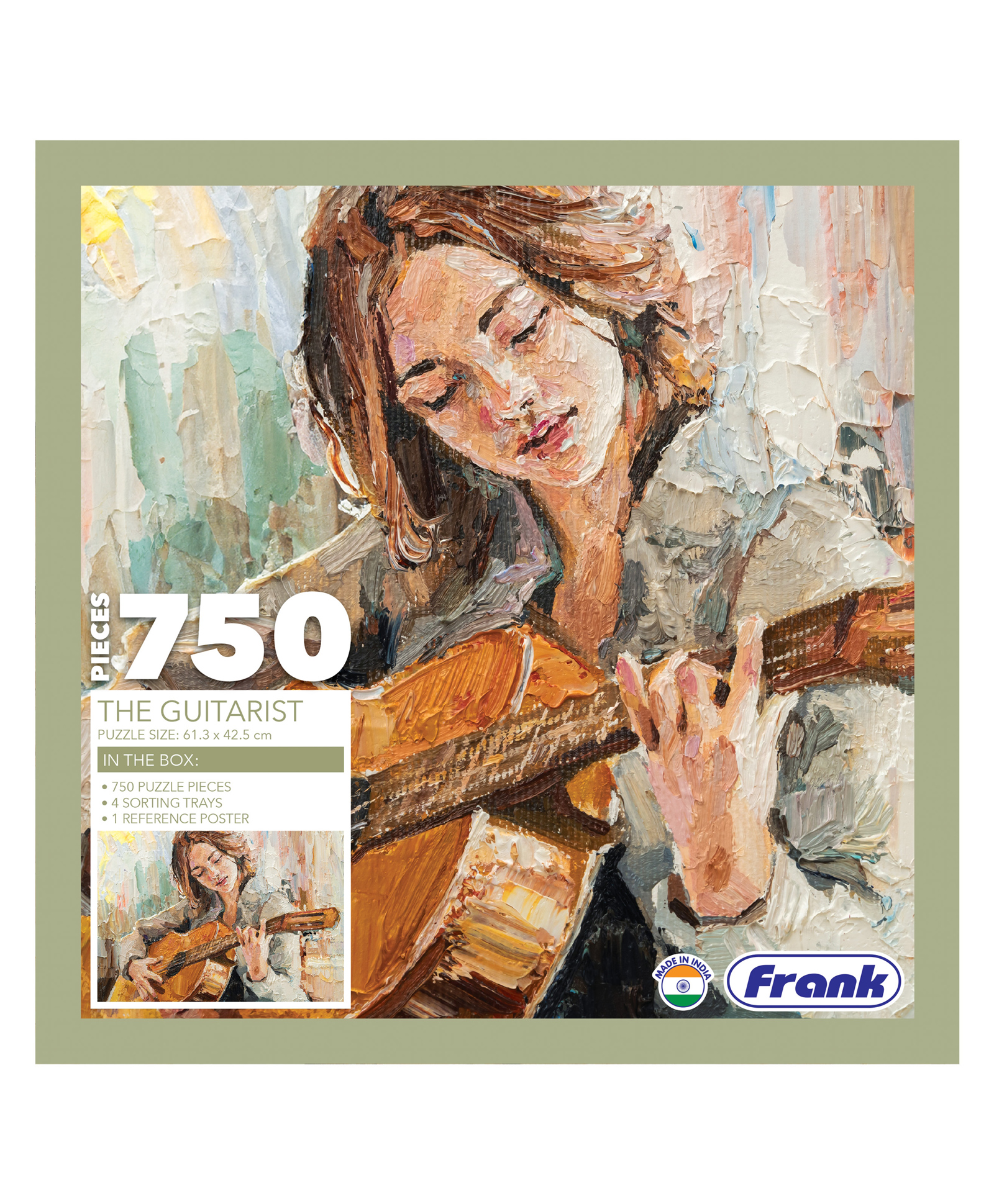 Frank The Guitarist Jigsaw Puzzle Themed Artwork with Challenging Build - 750 Pieces-picture-45