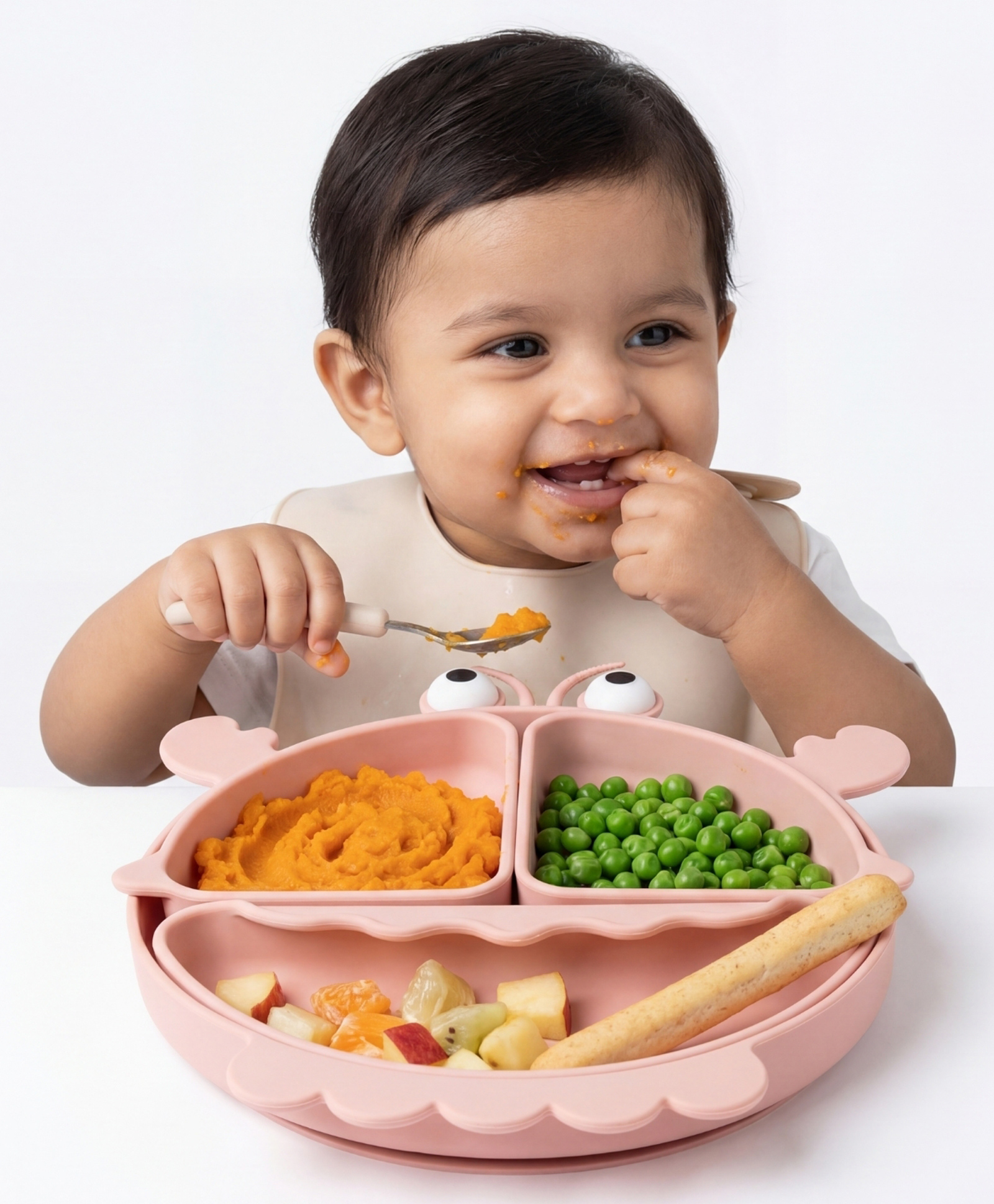 Haus & Kinder Baby Crab silicone suction plate with 3 section plate-picture-29