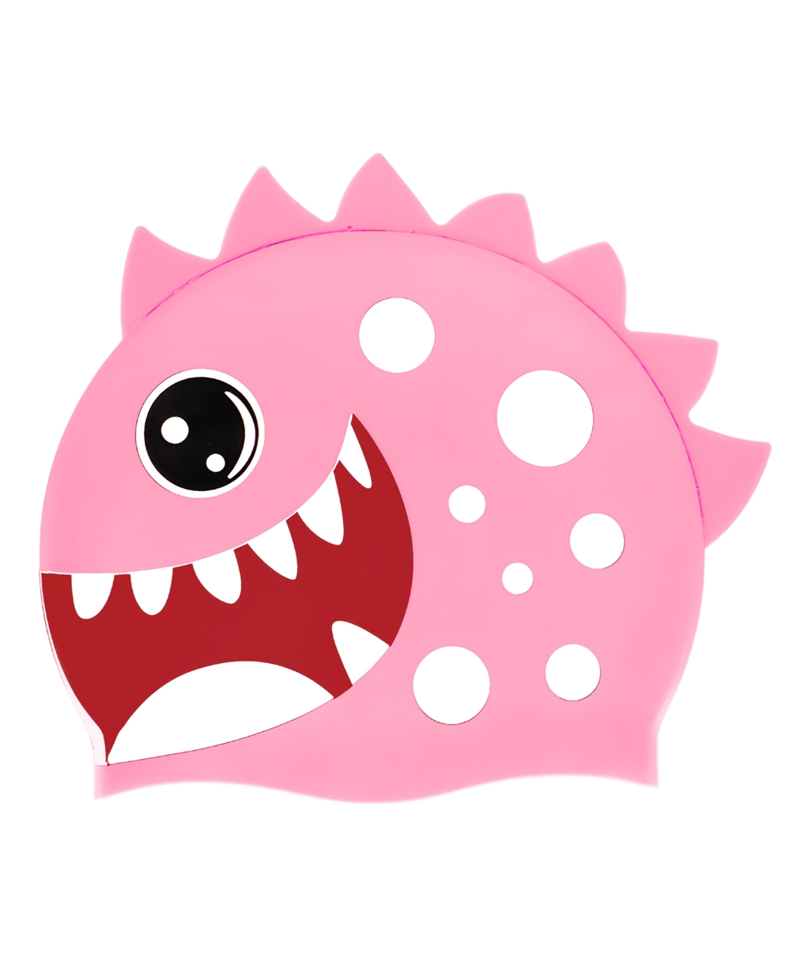 KARBD Shark Fish Design Silicone Swimming Cap for Kids - Pink-picture-23