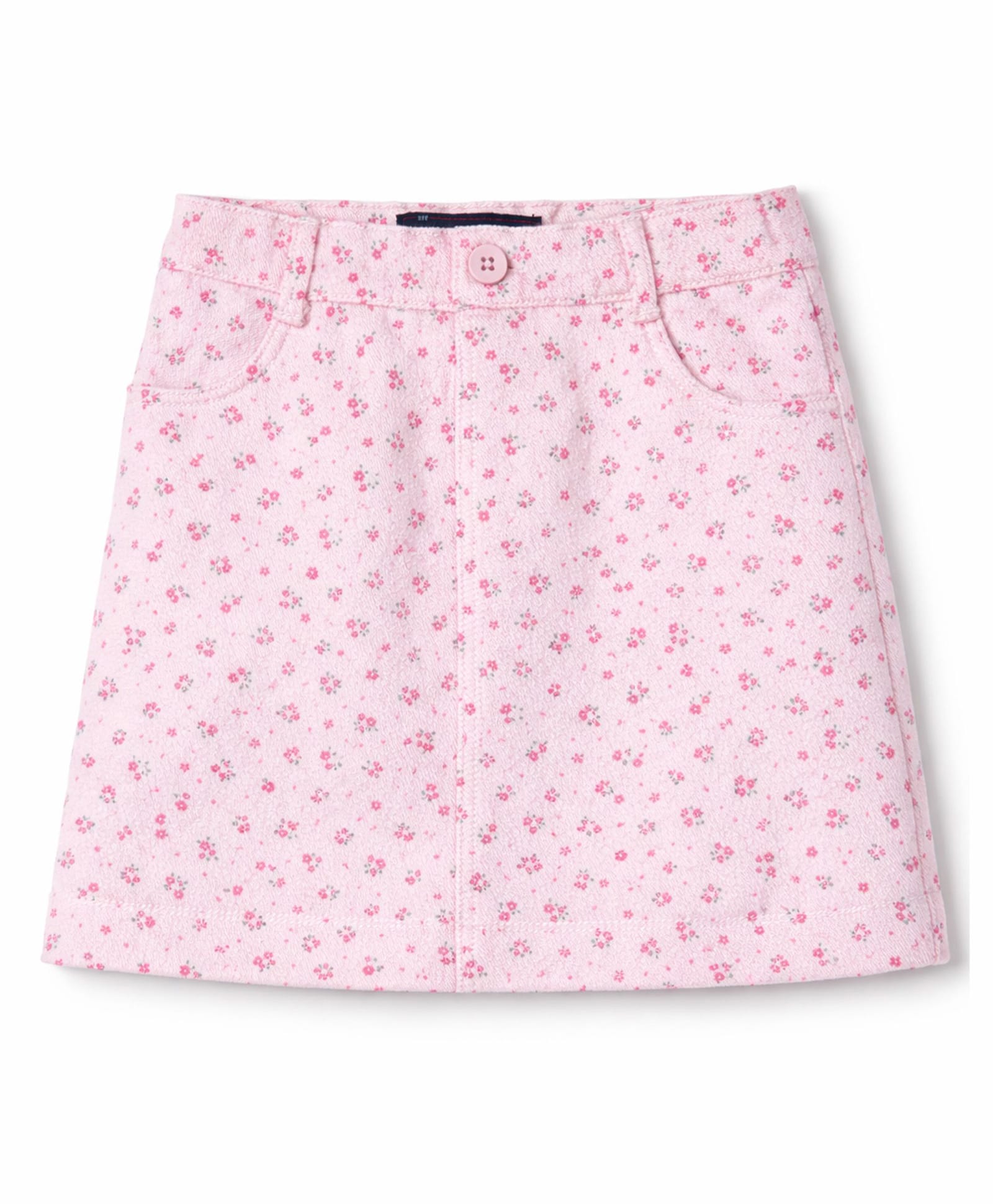 nuberry Cotton Woven Floral Printed Skirt - Pink-image-24