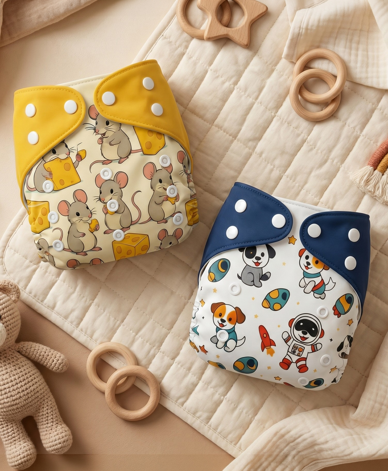 Blushbaby Premium Reusable Cloth Diapers for Babies- Pack Of 2-picture-11