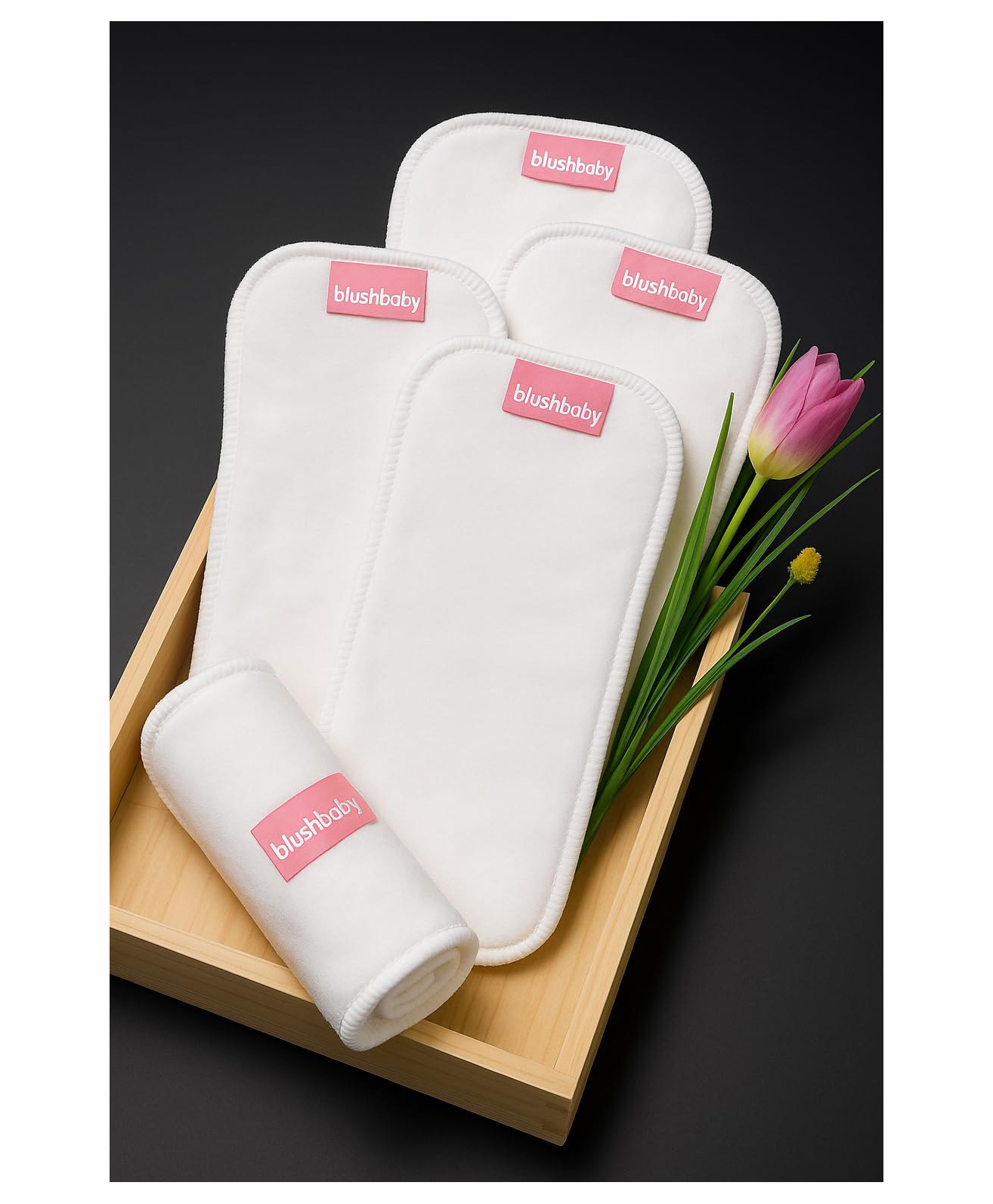 Blushbaby High Absorbent Cloth Diaper Inserts | 2 Pcs Combo Pack | Washable & Reusable Cotton Booster Pads | Wet Free Dry Feel Soaker Liners for Unisex Baby Cloth Diapers | Cotton Nappy Inserts Soaker-image-4
