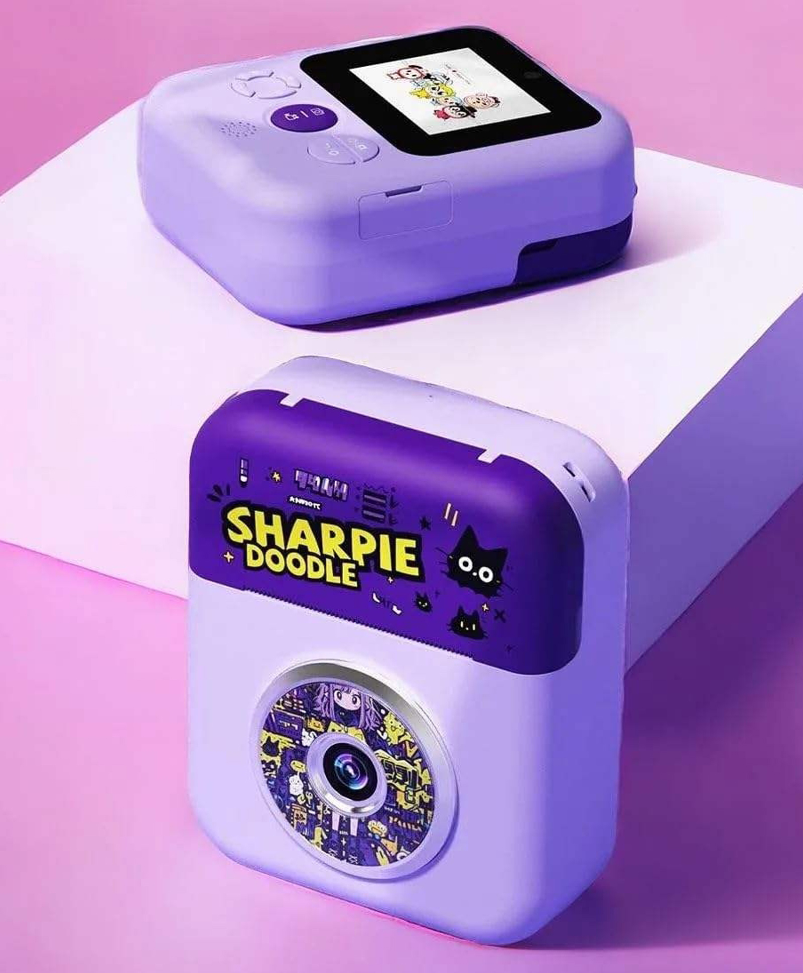 Ausha Kids Instant Print Camera Purple - Rechargeable Thermal Printer & HD Display (Ages 3+) | Photo + Video, Fun Frames-picture-14