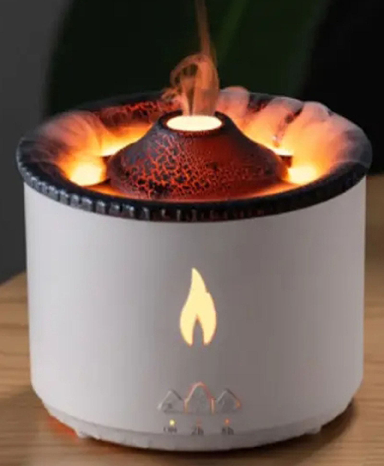 Ausha Volcano Humidifier & Diffuser â Volcano Flame Mist Effect with LED Ambience (Calming Room Decor)-picture-25