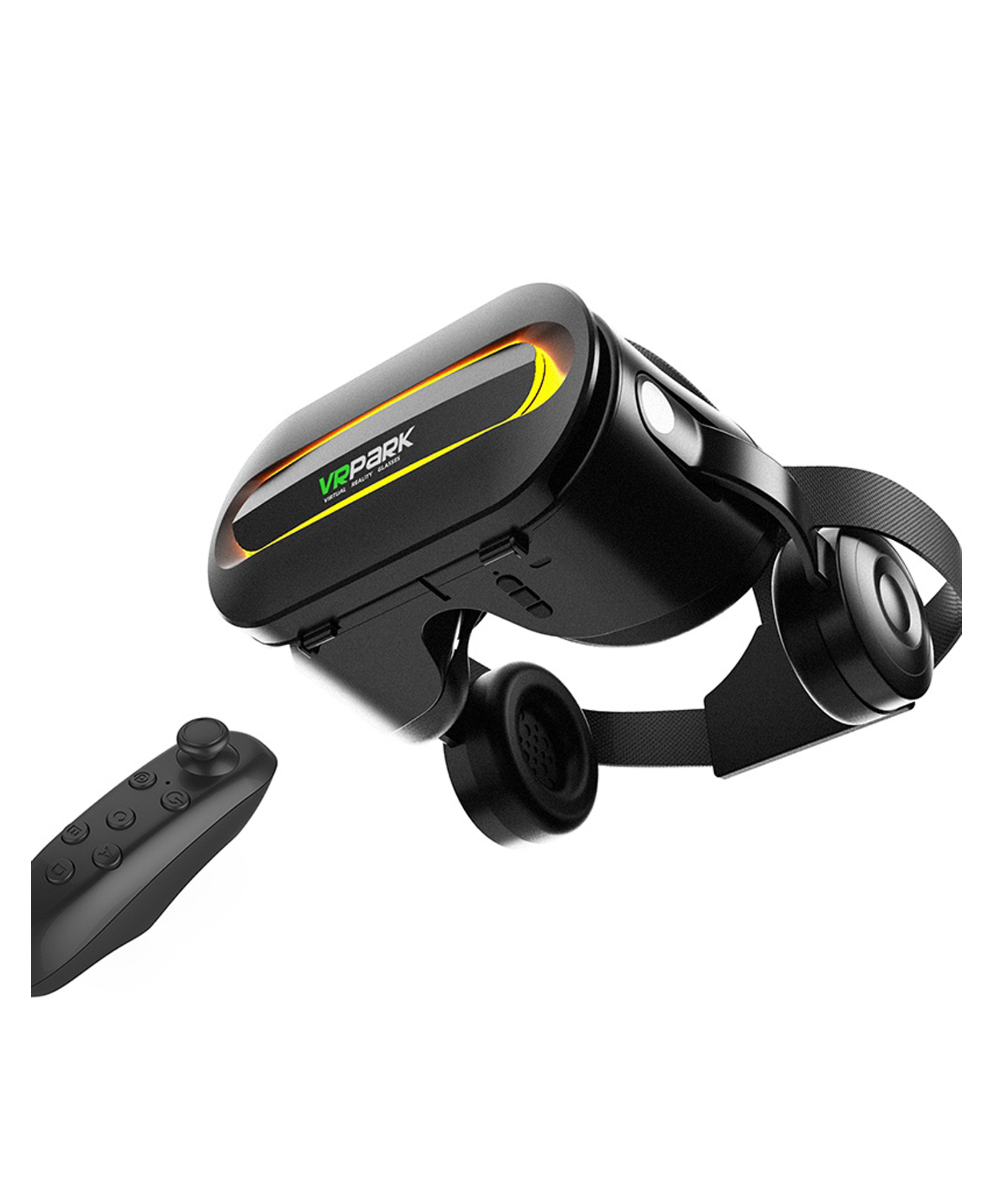 Ausha VRPARK Kids VR Headset with Headphones & Bluetooth Remote 3D Virtual Reality Glasses for Smartphones-picture-16
