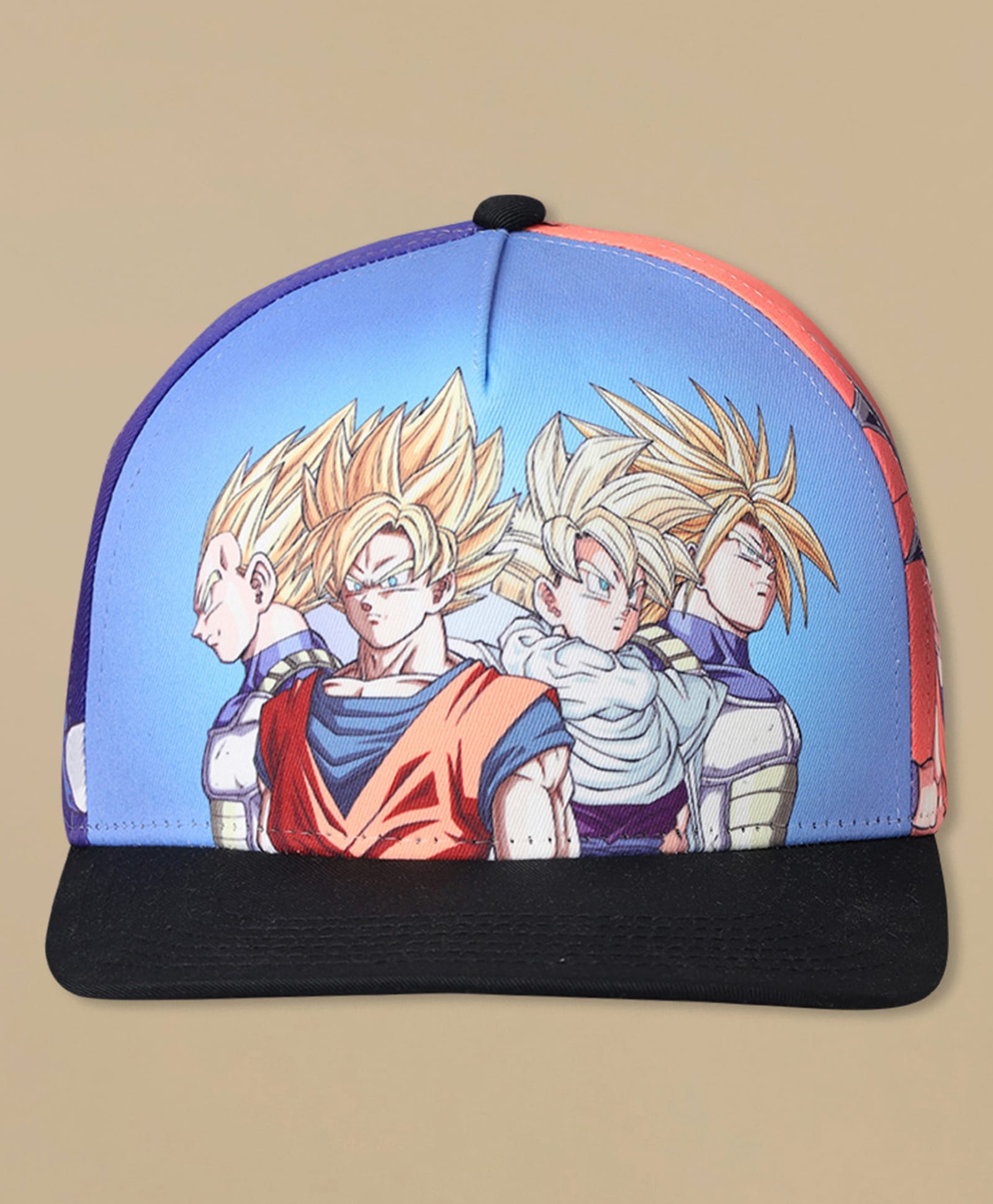 Kidsville Cotton Blend Knit Dragon Ball Z Featuring Characters Printed Cap - Blue - Circumference - 54cms-picture-26
