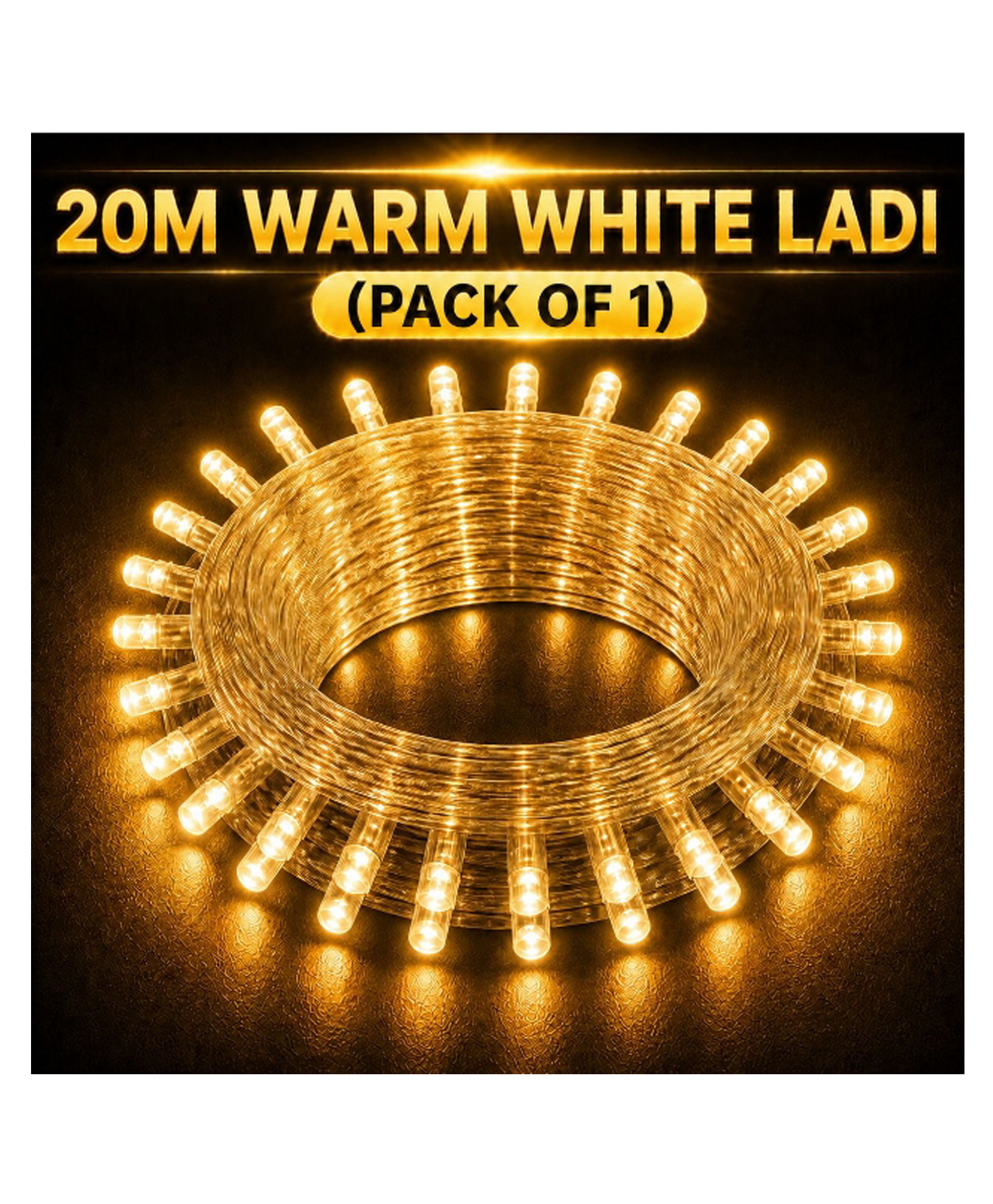 SPARK WORLD | 21M 74L Yellow Warm White LED Decorative Light for Home & Festival Use-image-4
