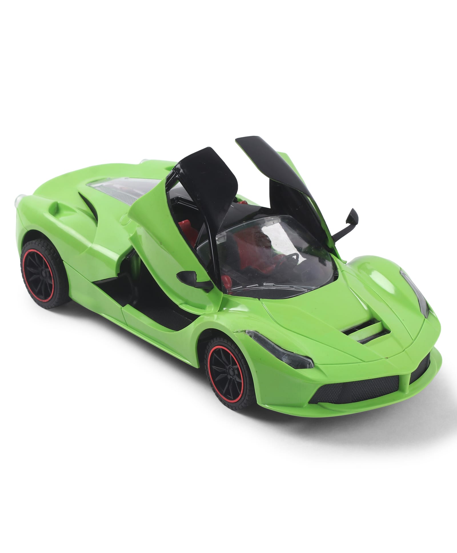 House of Kids RC Sports Car Toy with Remote Control Door Open Feature and LED Lights - Green-image-38