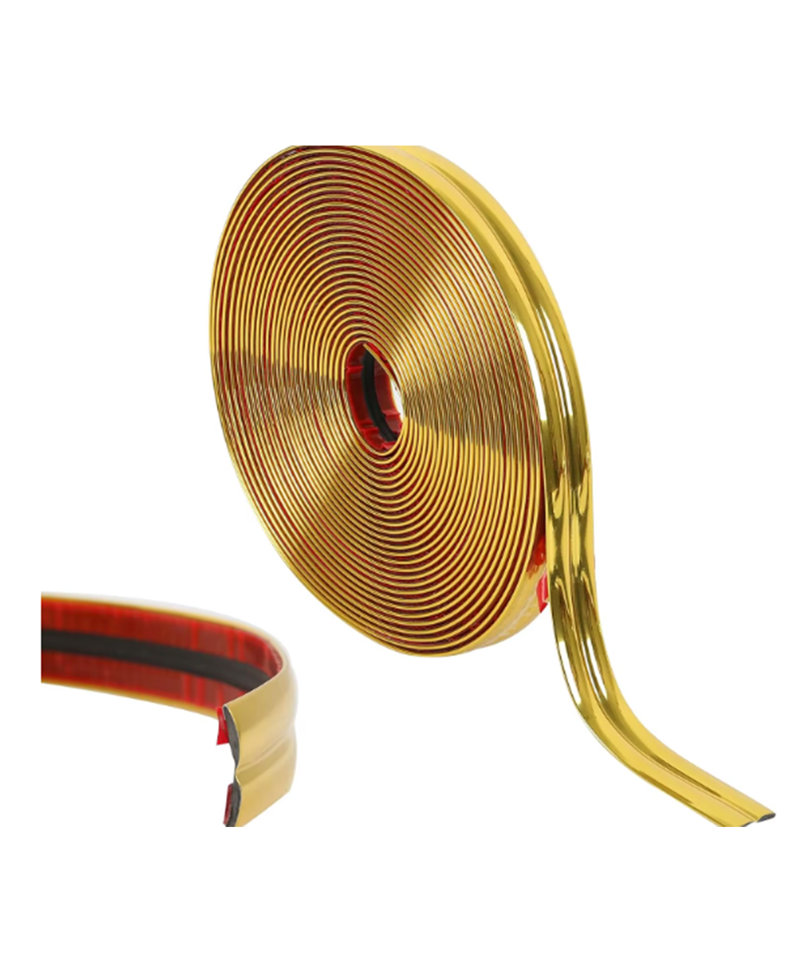 JAAMSO ROYALS Gold PVC Edge Banding Tapes Self-Adhesive Furniture Decorative Trim Strip T-Bar Trim (2 x 200 CM)-image-23