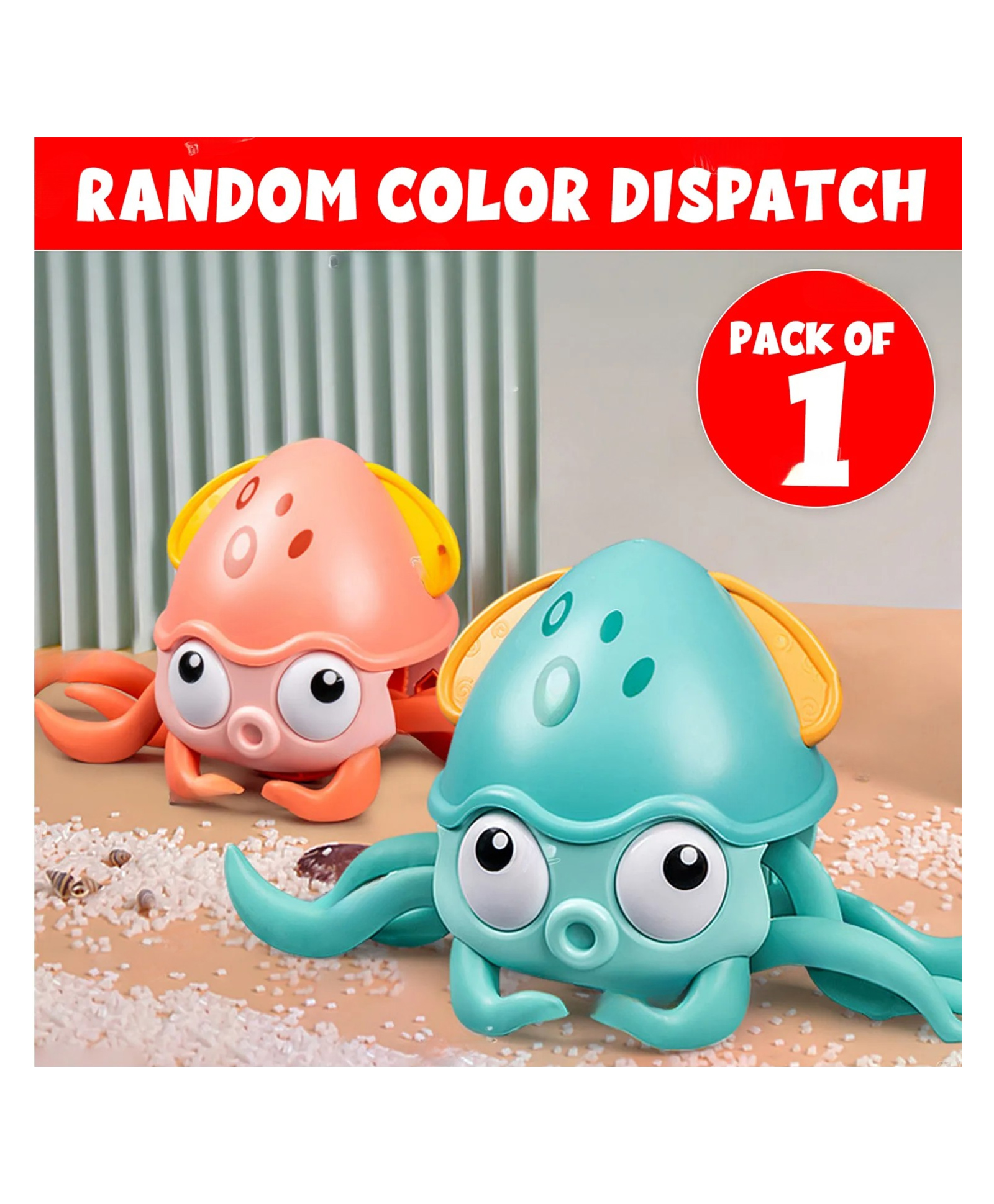 YAMAMA Musical Octopus Toy for Kids with Lights & Sound, Rechargeable Electric Crawling Toy with Obstacle Avoidance Sensor, Fun Learning Toy for Boys & Girls - Color May Vary-image-8
