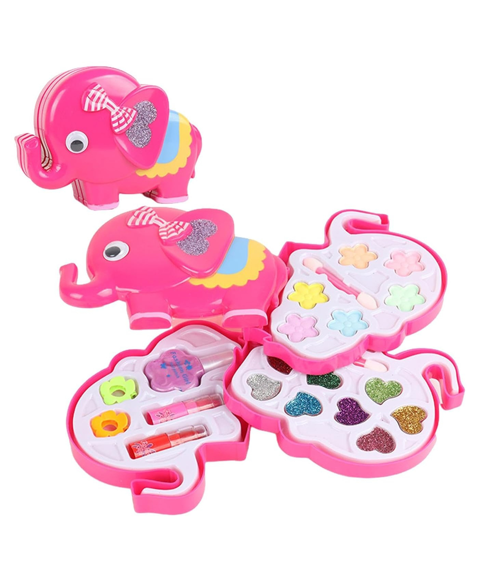 New Pinch Makeup kit for Girls Toys, Real Beauty Set for Kids Girls, Real Makeup Set Accessories for Kids Girls Real Beauty Set for Kids - Color & Design May Vary Elephant Shape-image-43