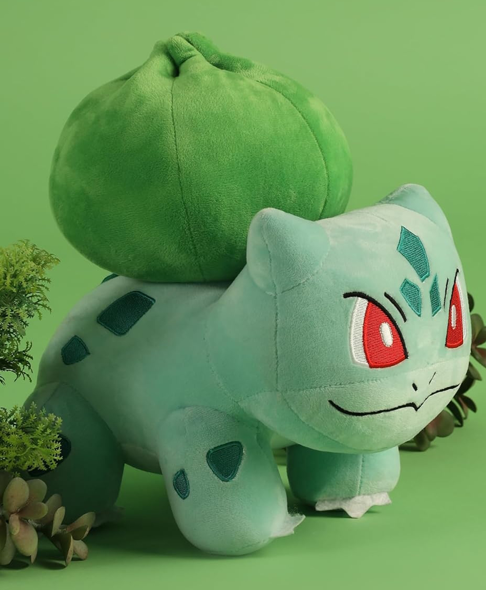 Planet of Toys Height 23 cm Pokemon Bulbasaur Soft Plush Toy 23cm | Official Licensed Cute Green Stuffed for Kids, Boys & Girls | Super Soft & Comfortable Plush | Ideal Gift for Birthday & Festivals-picture-20
