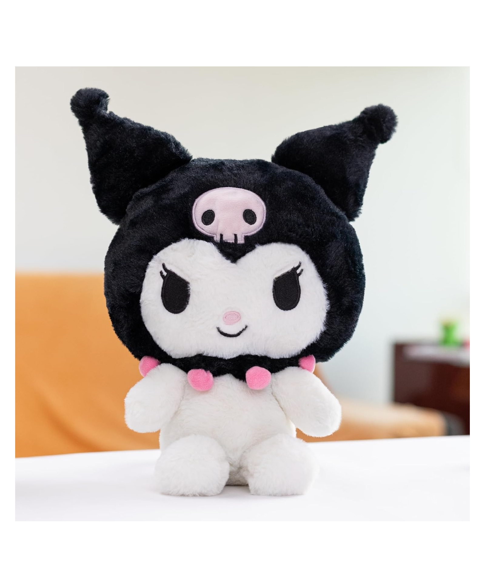 Planet of Toys Height 23 cm Sanrio Kuromi Soft Plush Toy| Official Licensed Black Stuffed Doll for Kids Cute Collectible Anime Character Plushie | Ideal Gift for Birthday, Christmas & Diwali-image-49
