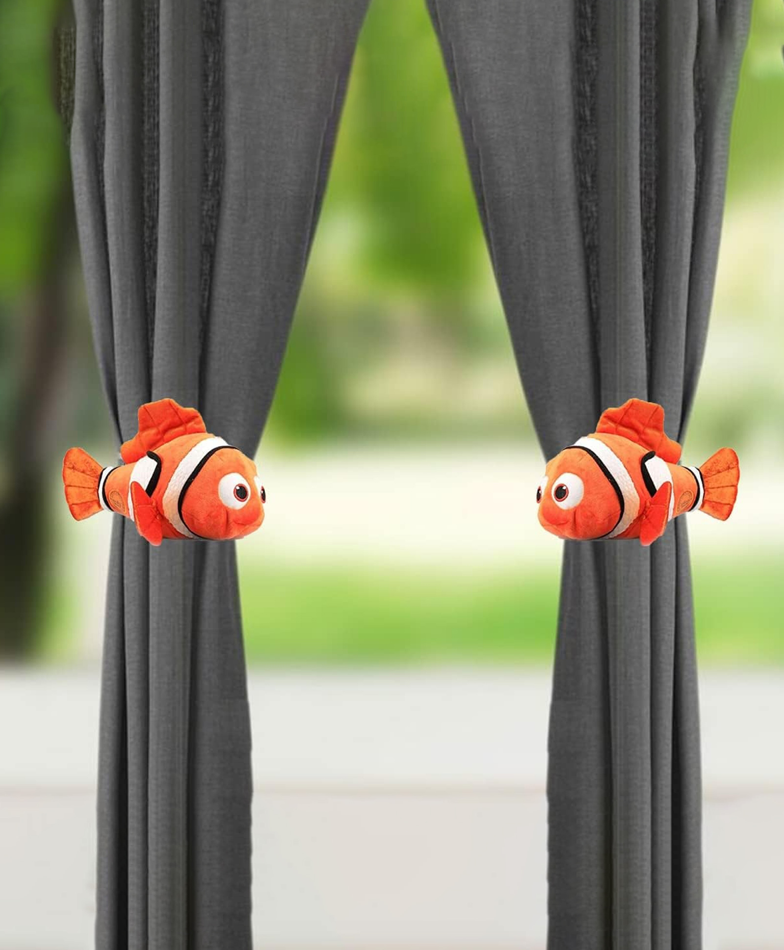 Tickles 25 cm 2 Pcs Nemo Fish Soft Stuffed Plush Hanging Toy For Kids Boys & Girls Home Decoration (Color: Orange)-image-48