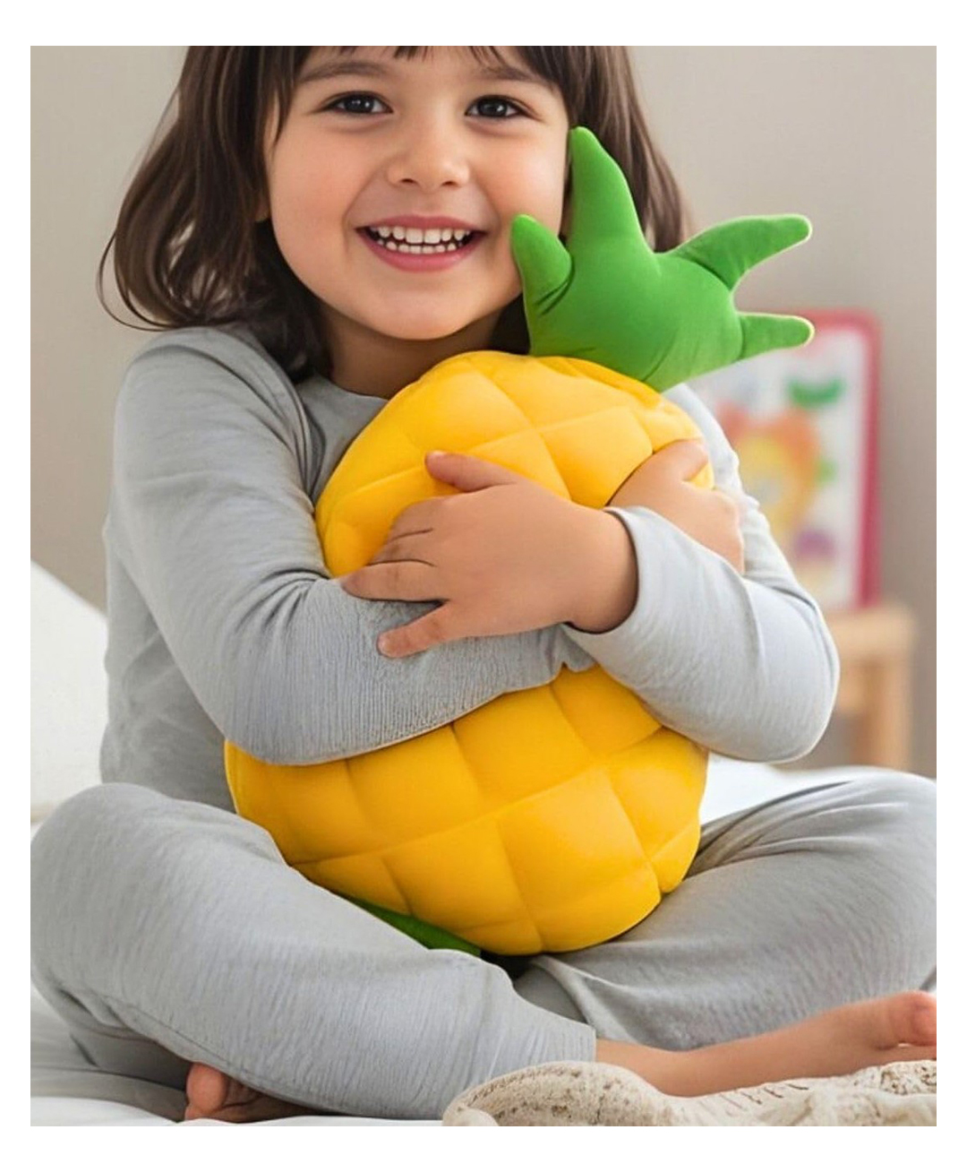 Tickles Height 30 cm Pineapple Fruit Theme Stuffed Plush for Kids Boys & Girls Birthday Gift Home Decor-picture-13