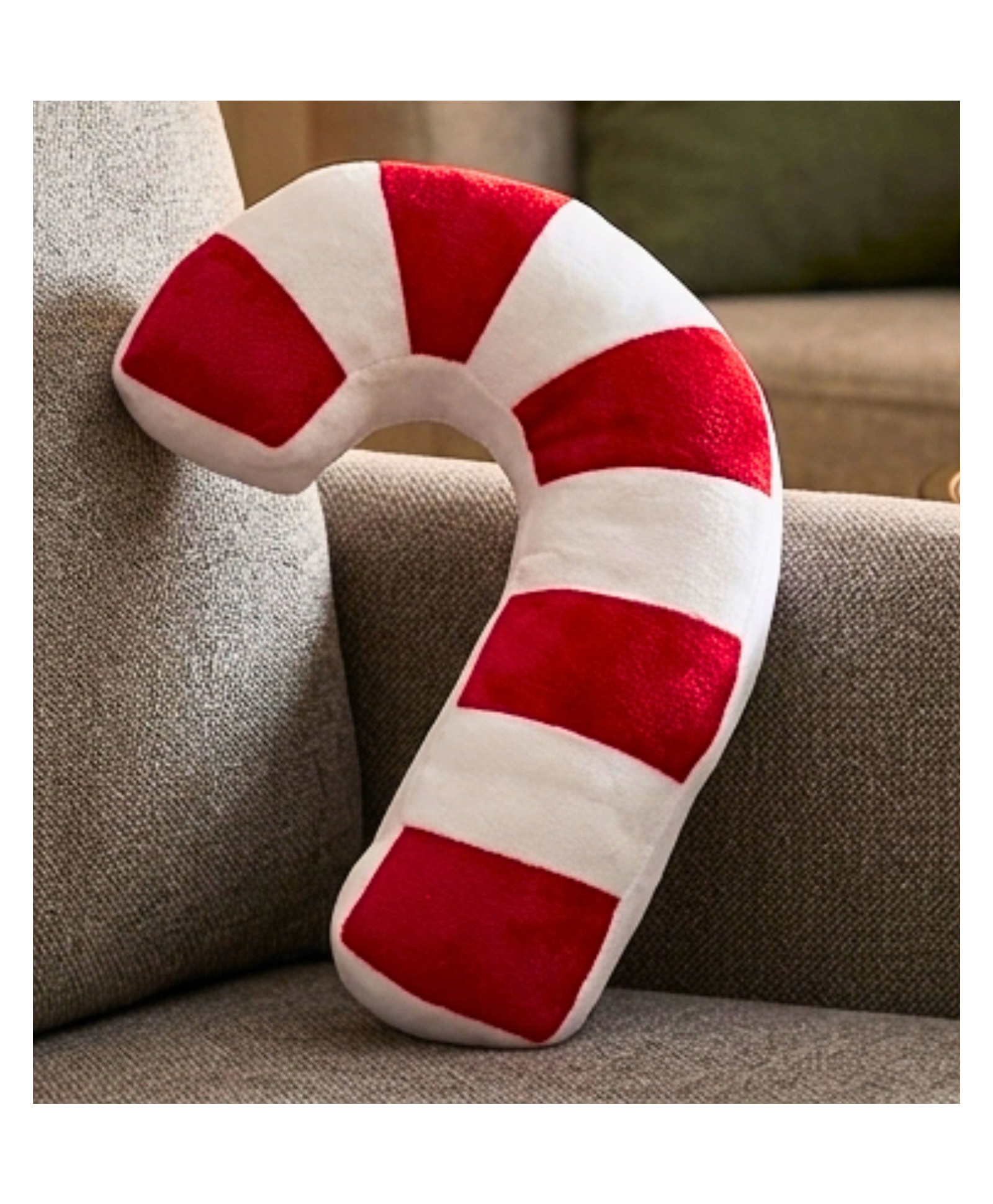 Tickles 30 cm Candy Cane Soft Stuffed Plush For Kids Boys & Girls Birthday Gift Home Decor -White & Red-image-1