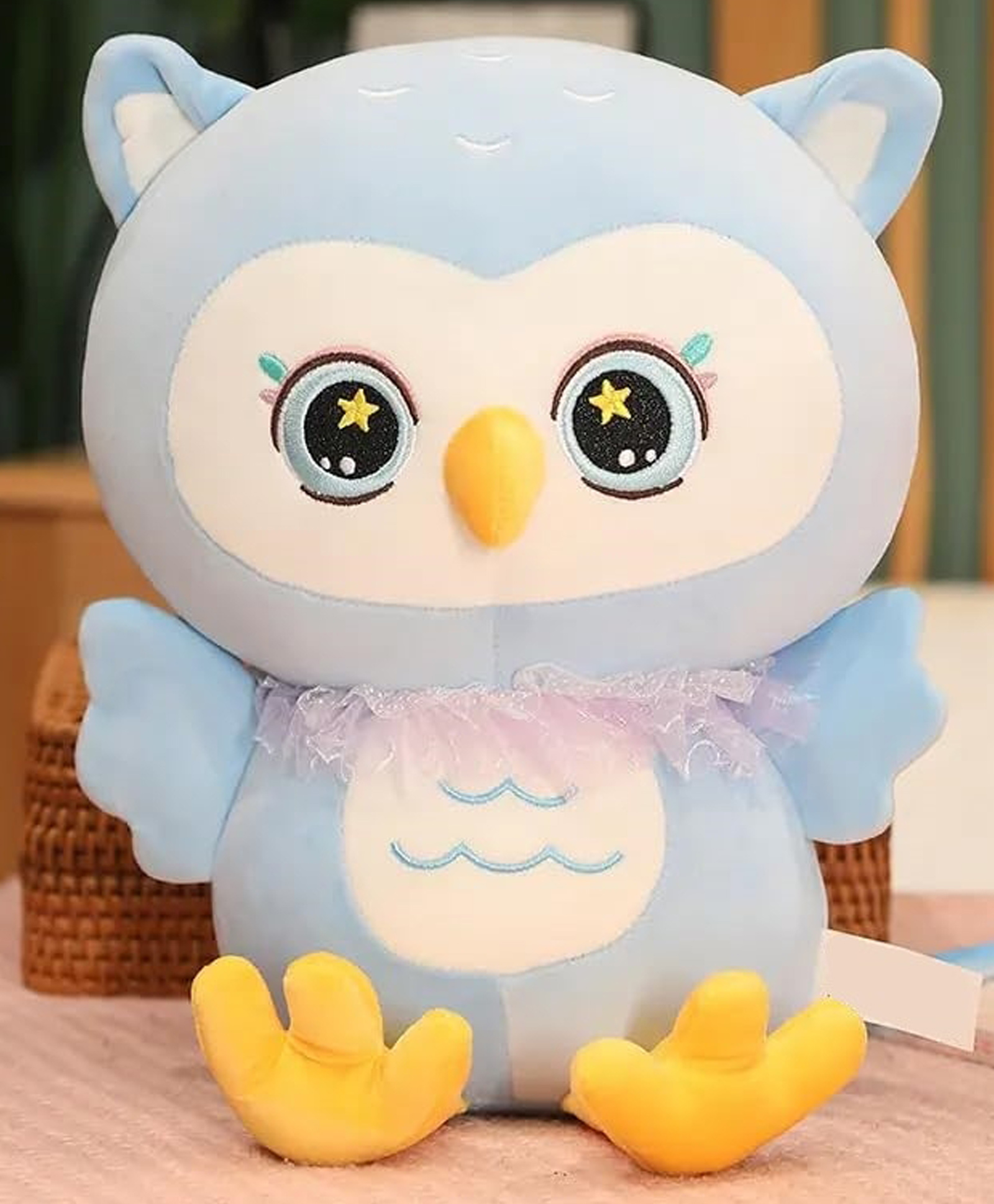 Tickles 30 cm Ellie Owl Super Soft Stuffed Plush Animal Toy for Kids Boys & Girls Birthday Gift (Color: Blue)-image-37