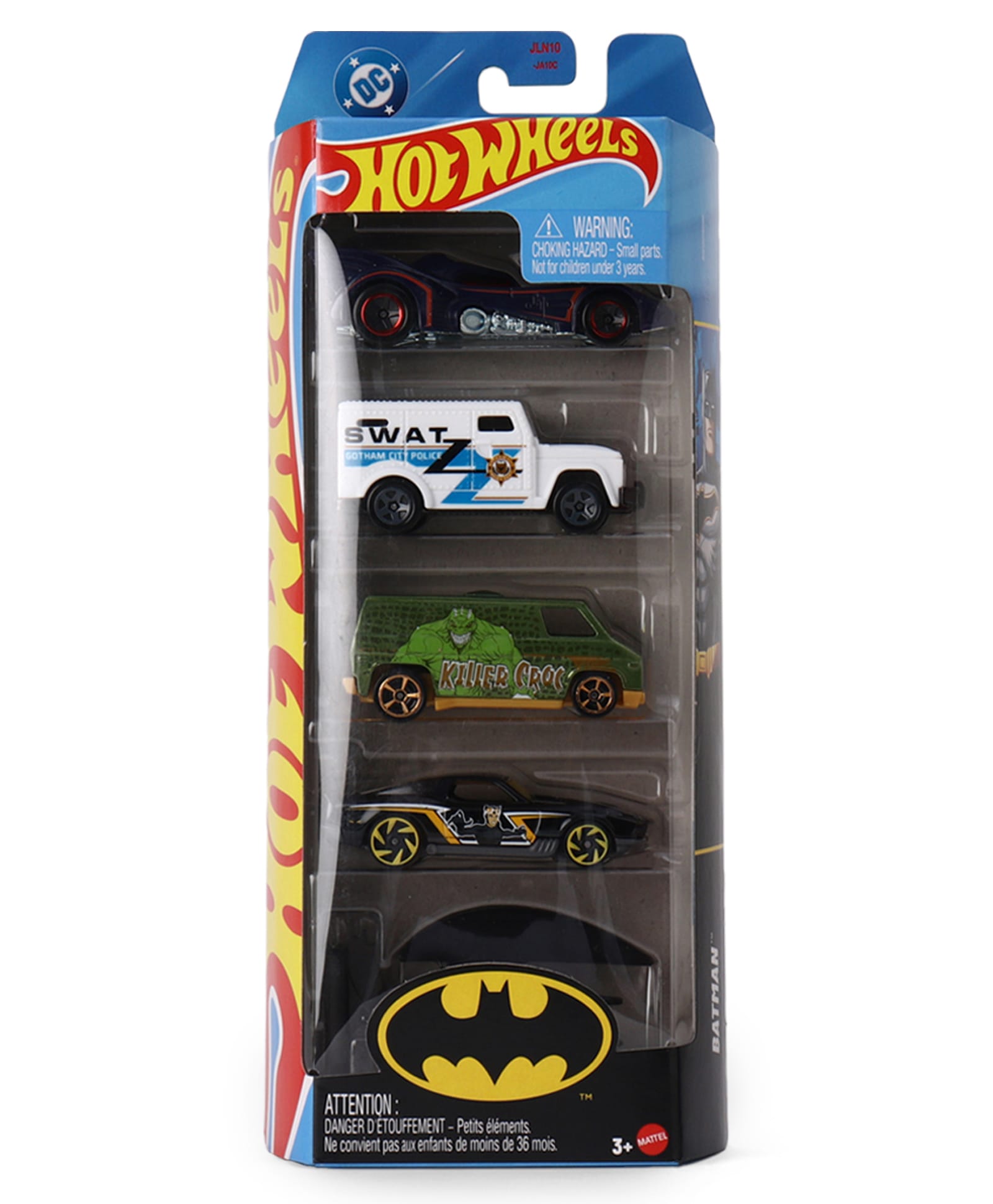 Hot Wheels Batman Die-Cast Car Set 1:64 Scale Toy Cars Pack of 5 Multicolor-image-41