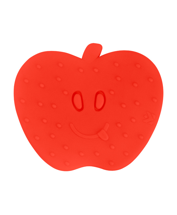 Babykins Apple Shaped Silicone Teether - Red-image-6