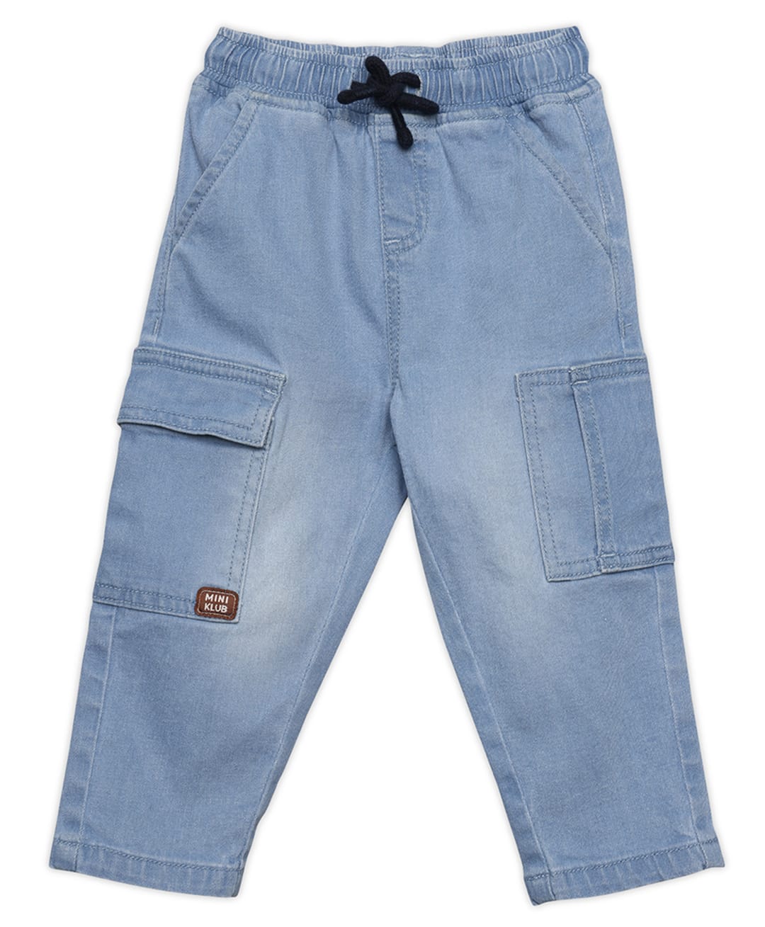 MINI KLUB Cotton Blend Woven Mild Washed Jeans - Light Blue-picture-22