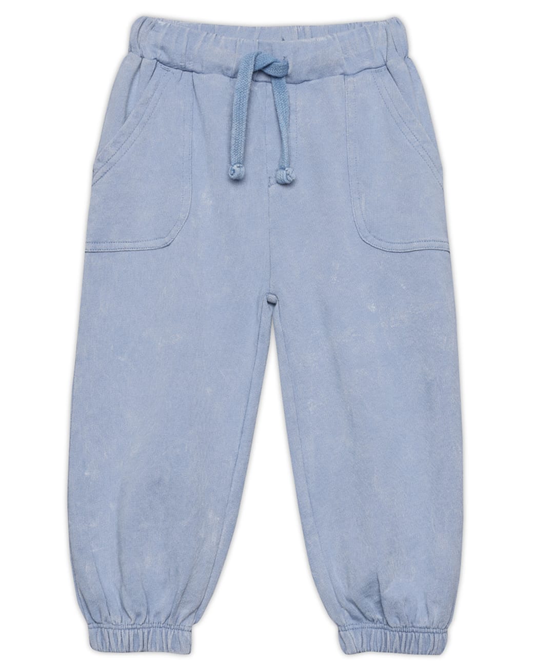 MINI KLUB Cotton Knit Solid Joggers - Light Blue-picture-38