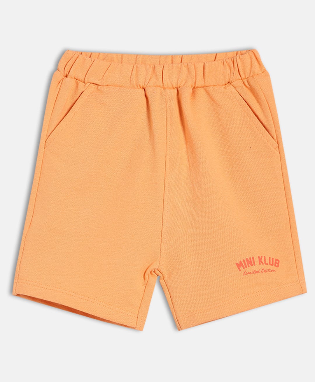 MINI KLUB Cotton Knit Brand Name Printed Shorts - Orange-picture-18