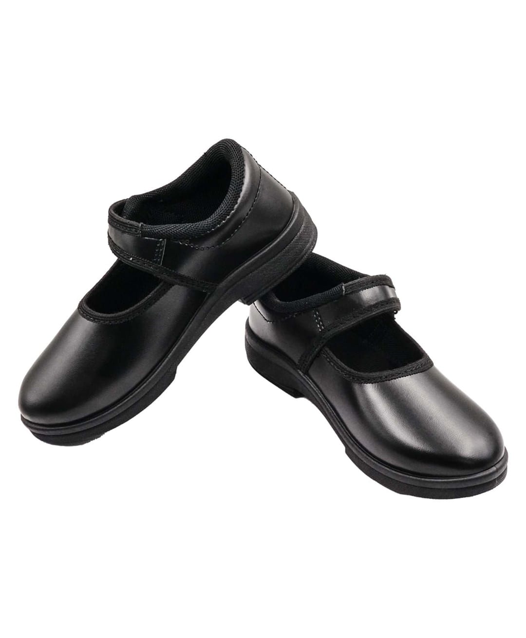 priaansha kids Priansha Kids Solid Velcro Closure School Shoes - Black-picture-33