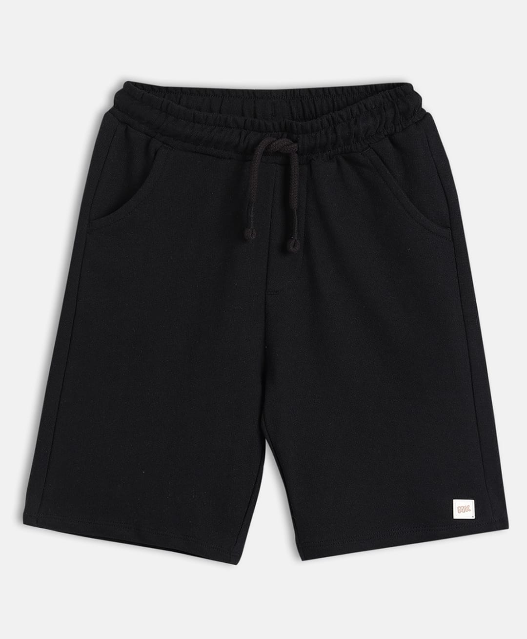 MINI KLUB Cotton Knit Brand Patch Detailed Shorts - Black-picture-25