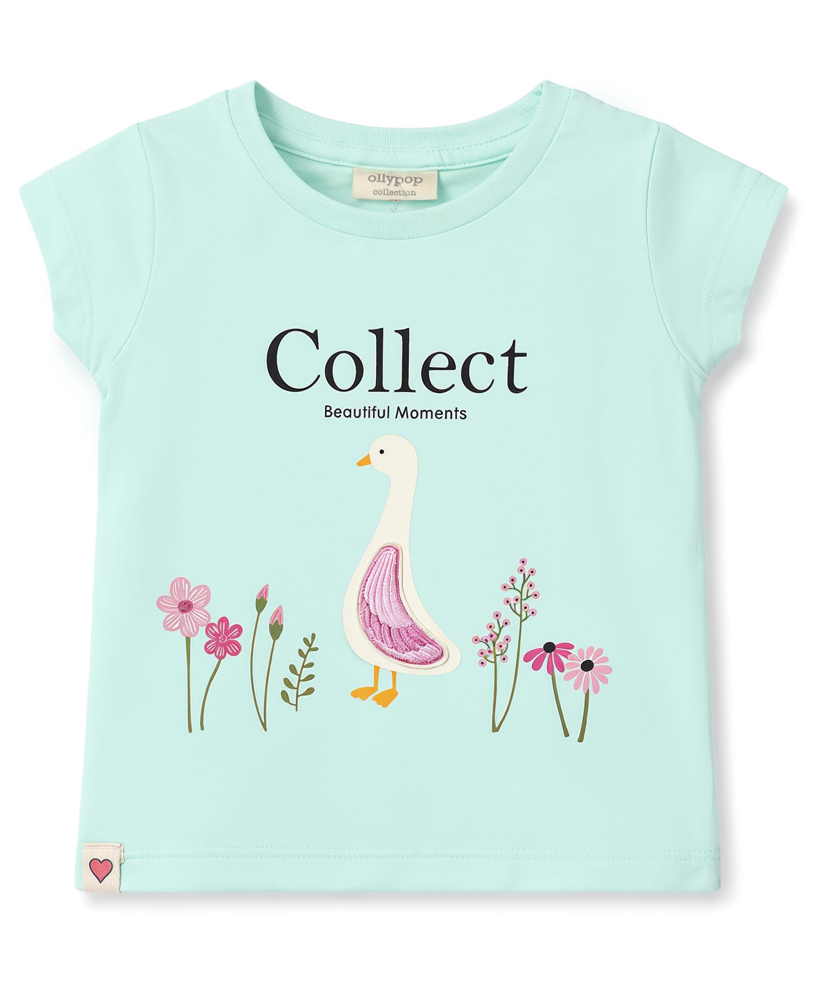 Ollypop Cotton Knit Tops Half Sleeves Round Neck Graphic Light Blue 6-12 Months-picture-15