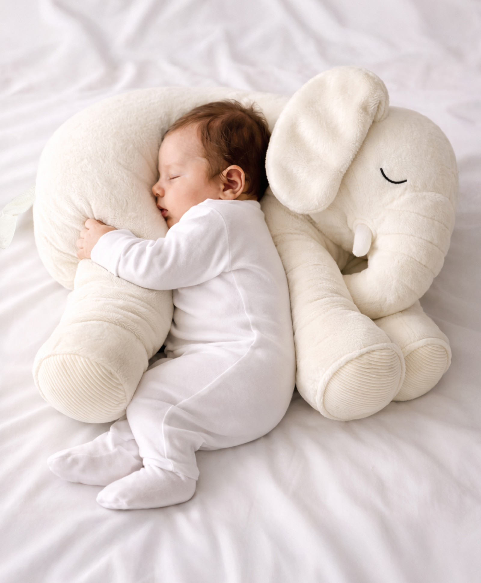Mi Arcus 30.5 cm Baby Elephant Shape Soft Plush Toy White-image-45