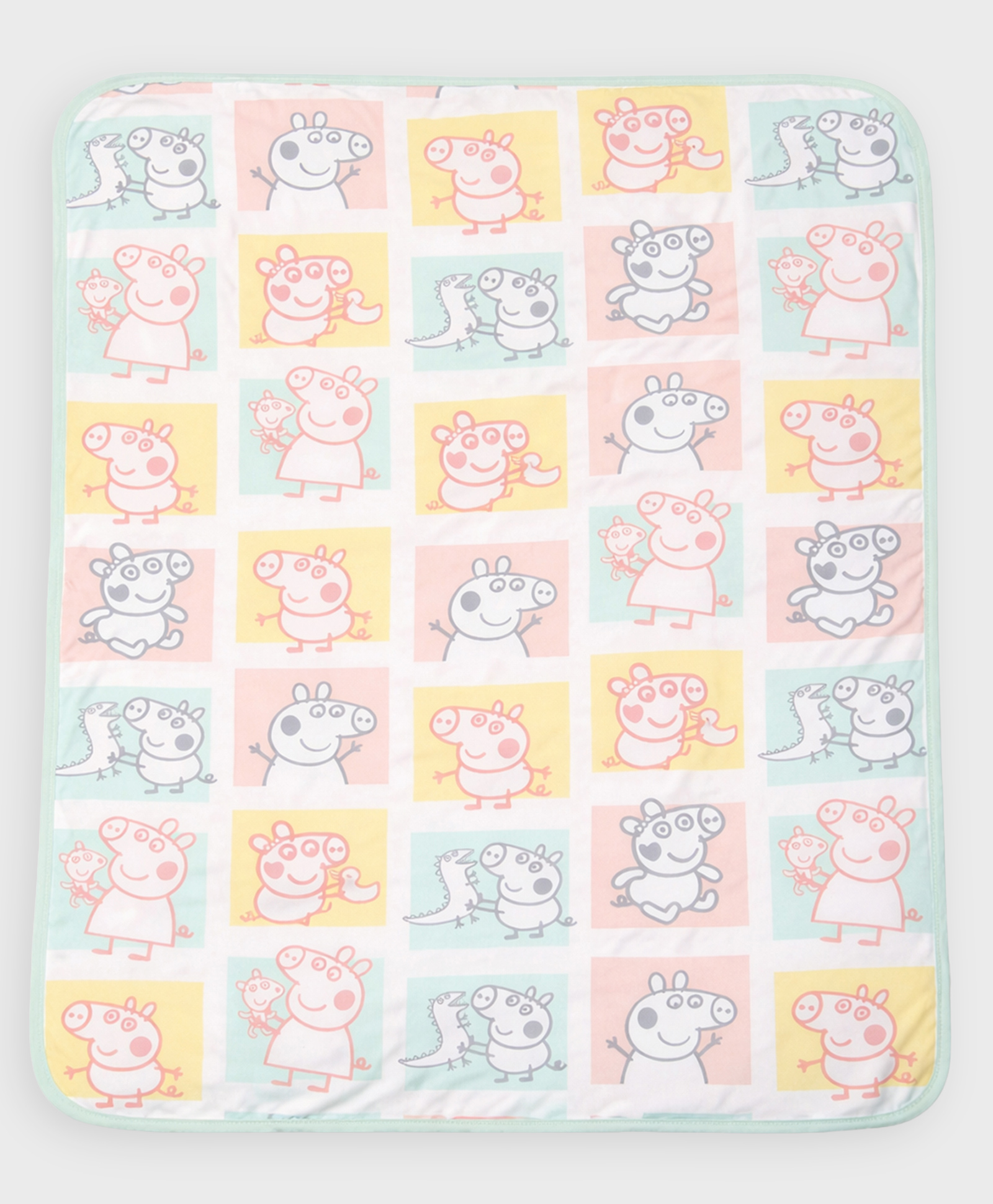 Mi Arcus Peppa Pig Printed Premium Knitted Lightweight Blanket - Multicolor-image-46