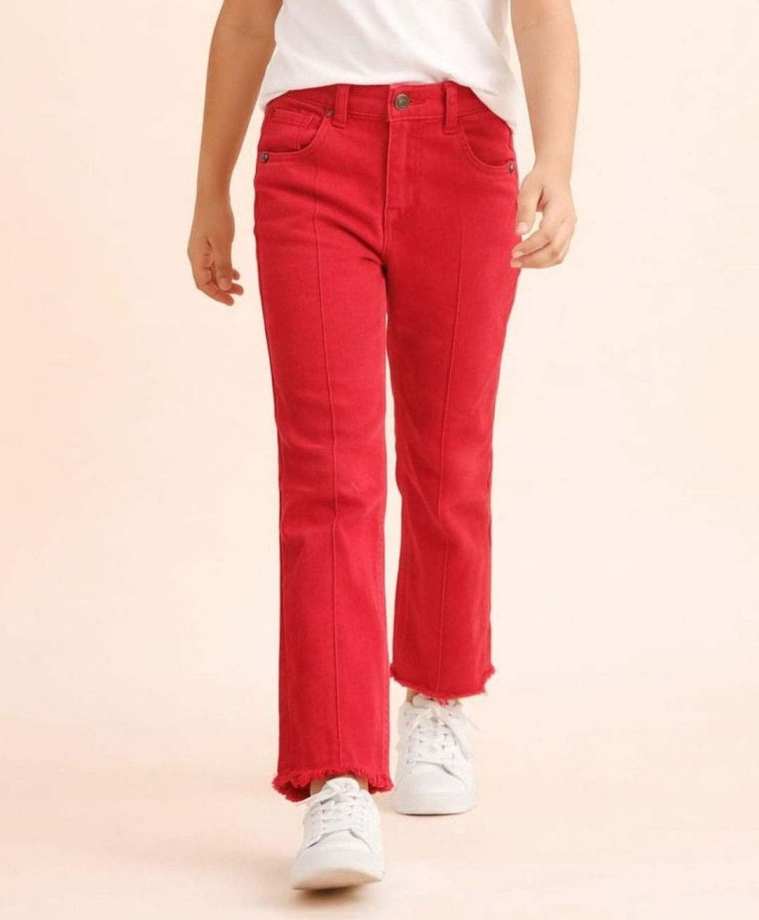 Nino Togs Denim Solid Jeans - Red-image-34