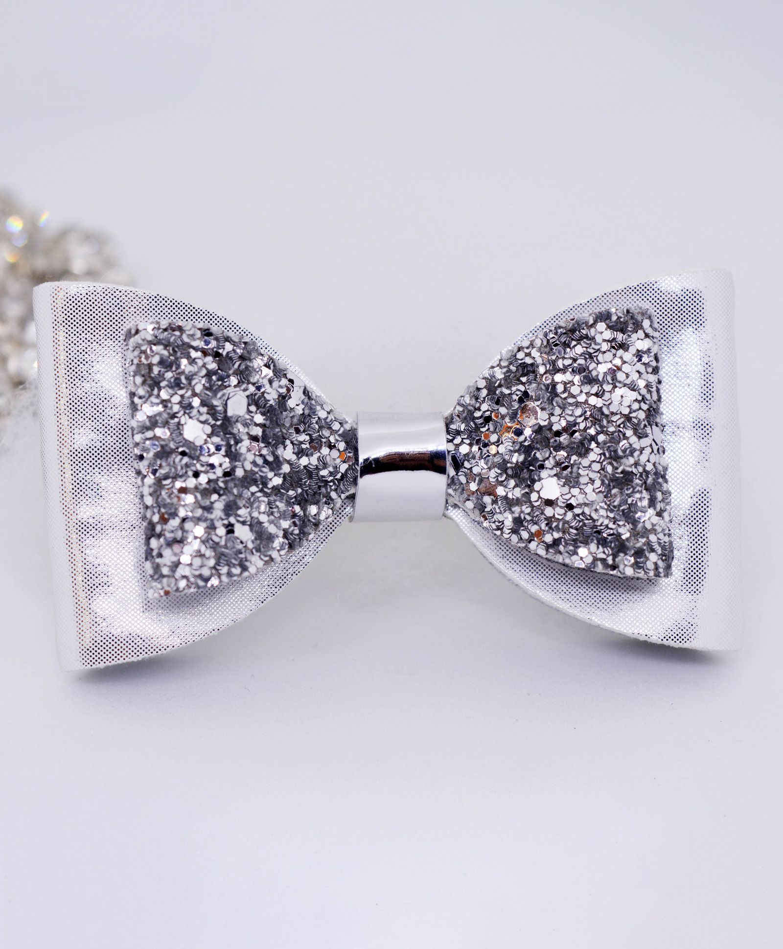 Little Tresses Blingy Bow Hair Clip Silver For Girls 1 14 Years
