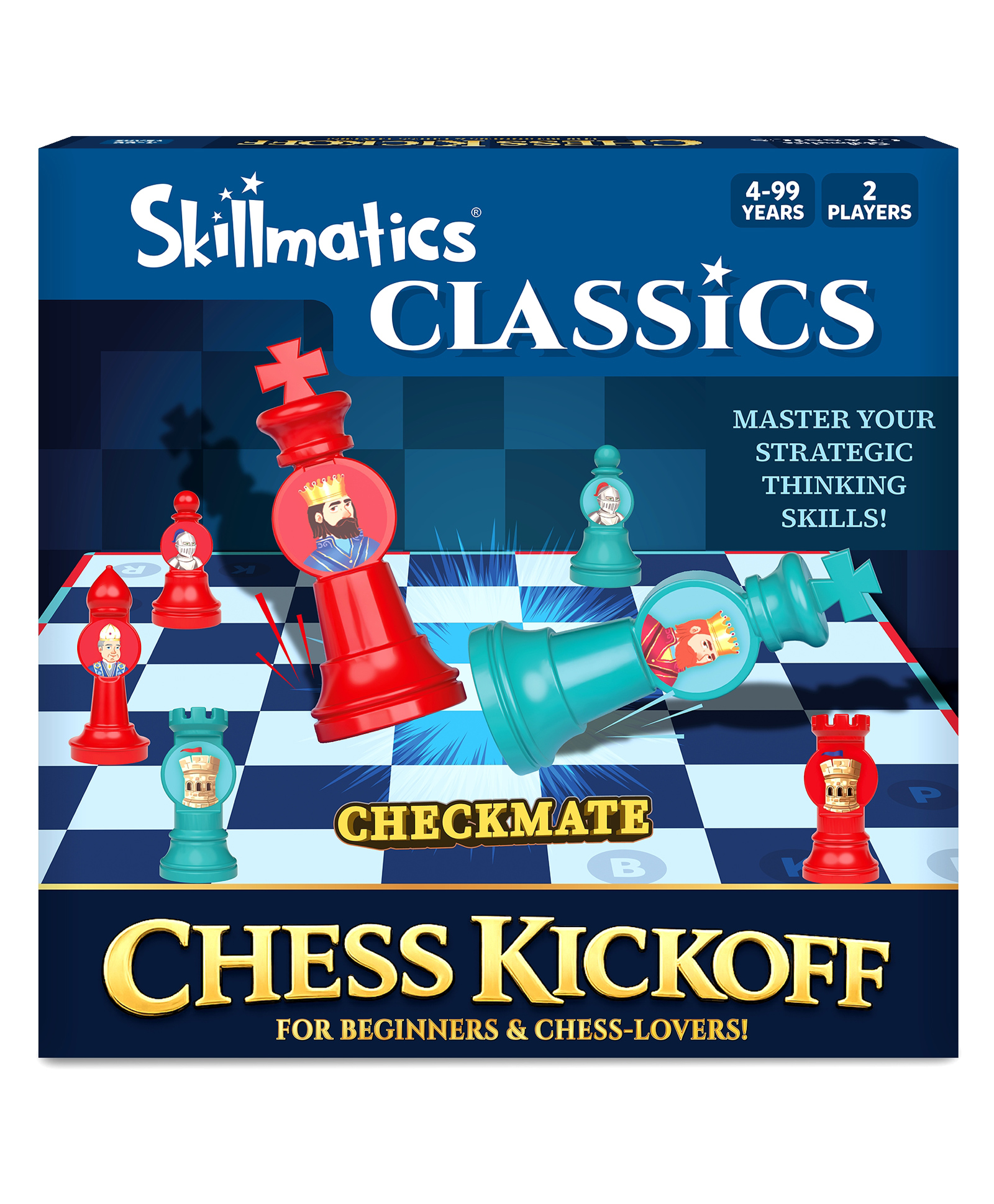 Skillmatics Chess Kickoff Beginner Chess Game for Kids, Strategy Board Game, Learn Chess the Easy Way, 8 Pieces, Brain Development, Fun Gift for Boys & Girls Ages 4, 5, 6, 7 & Up, 2 Players-image-5