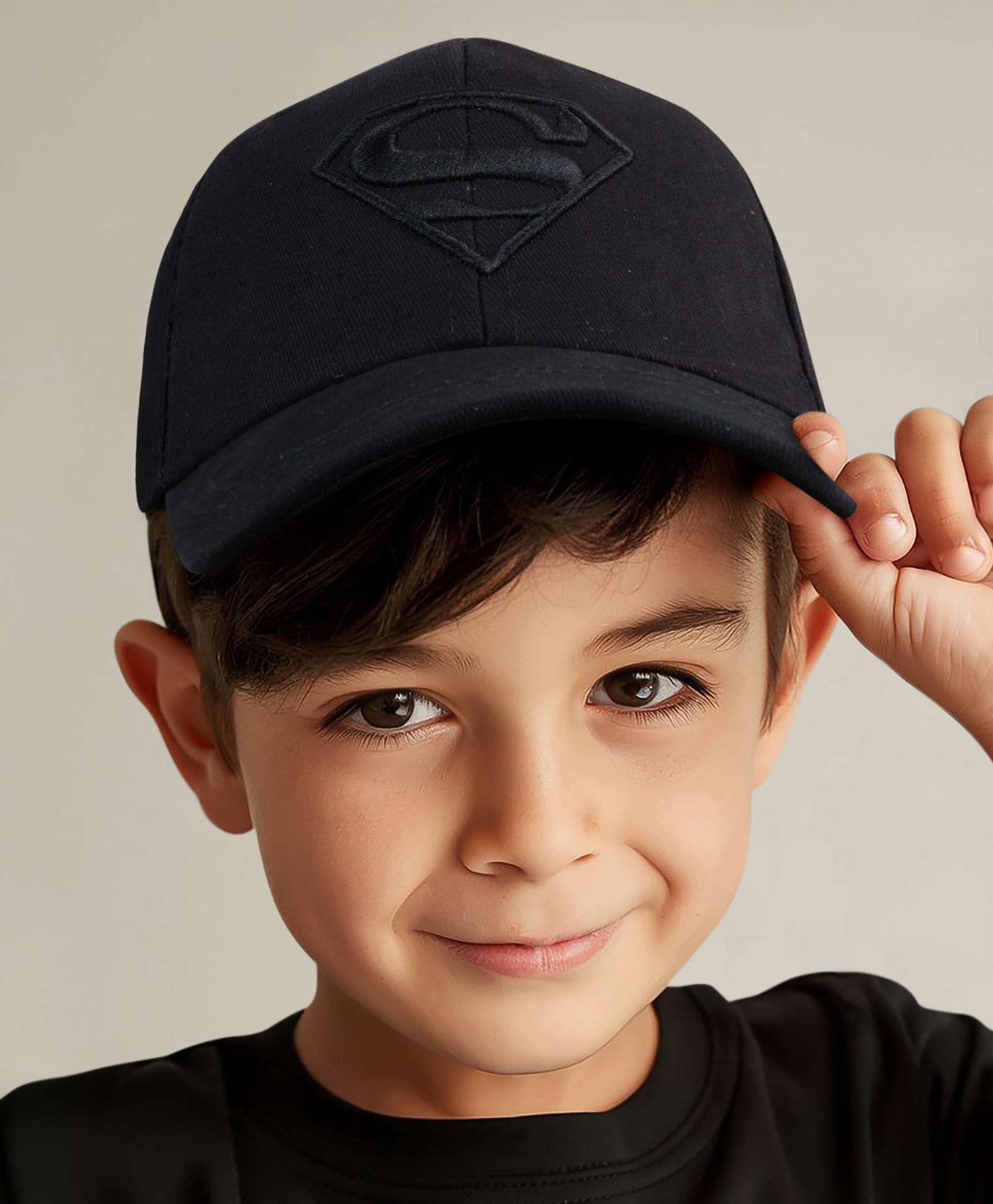 Vritraz Woven Letter S Embroidered Baseball Cap - Black - Circumference 52 - 56 Cm-picture-24